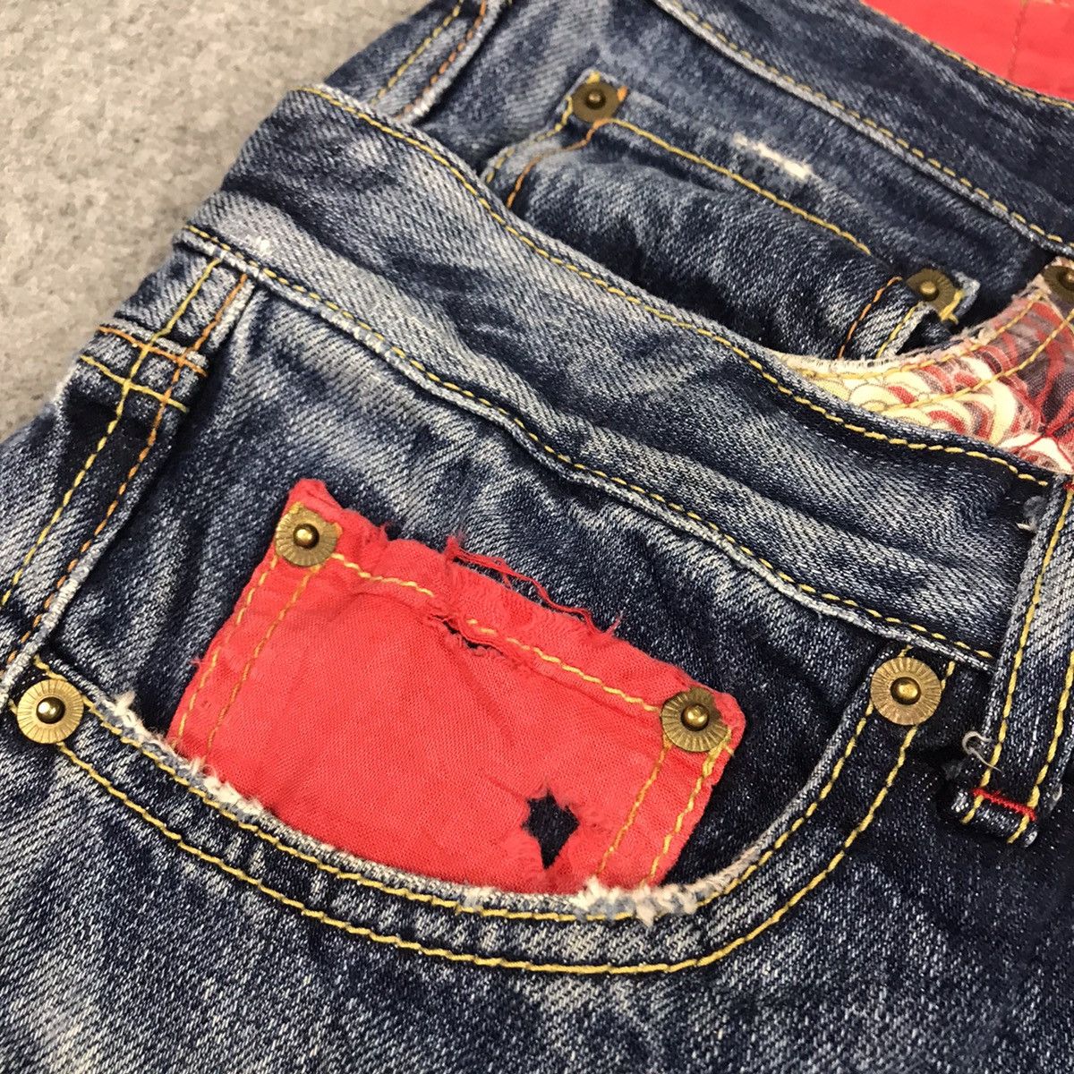 Eternal DOUBLE WAIST RIPPED DISTRESSED ENTERNAL DENIM PANTS Size US 30 / EU 46 - 9 Thumbnail