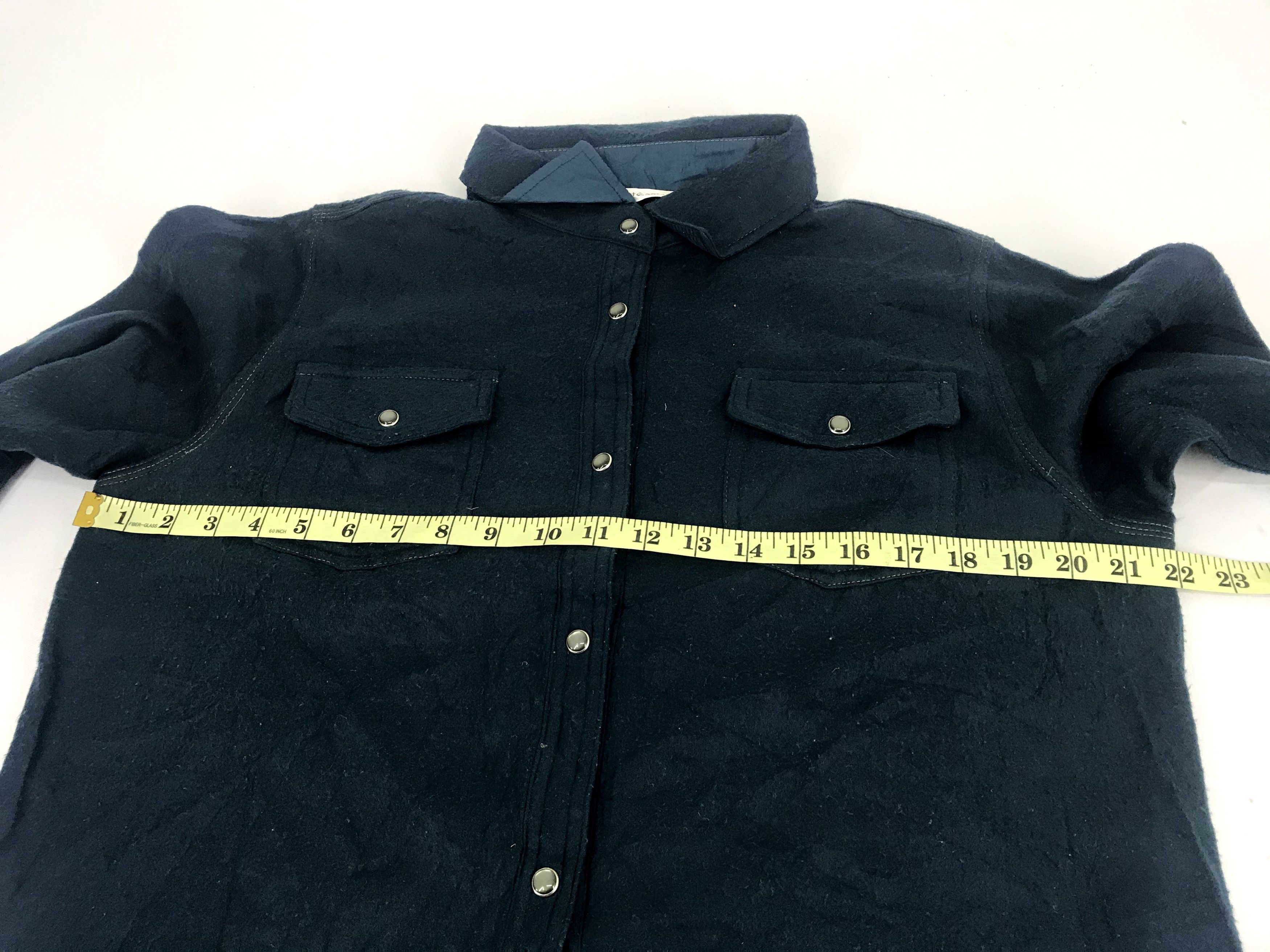 Japanese Brand Varutessa Fleece Jacket Snap Button Work Wear Size US M / EU 48-50 / 2 - 9 Thumbnail