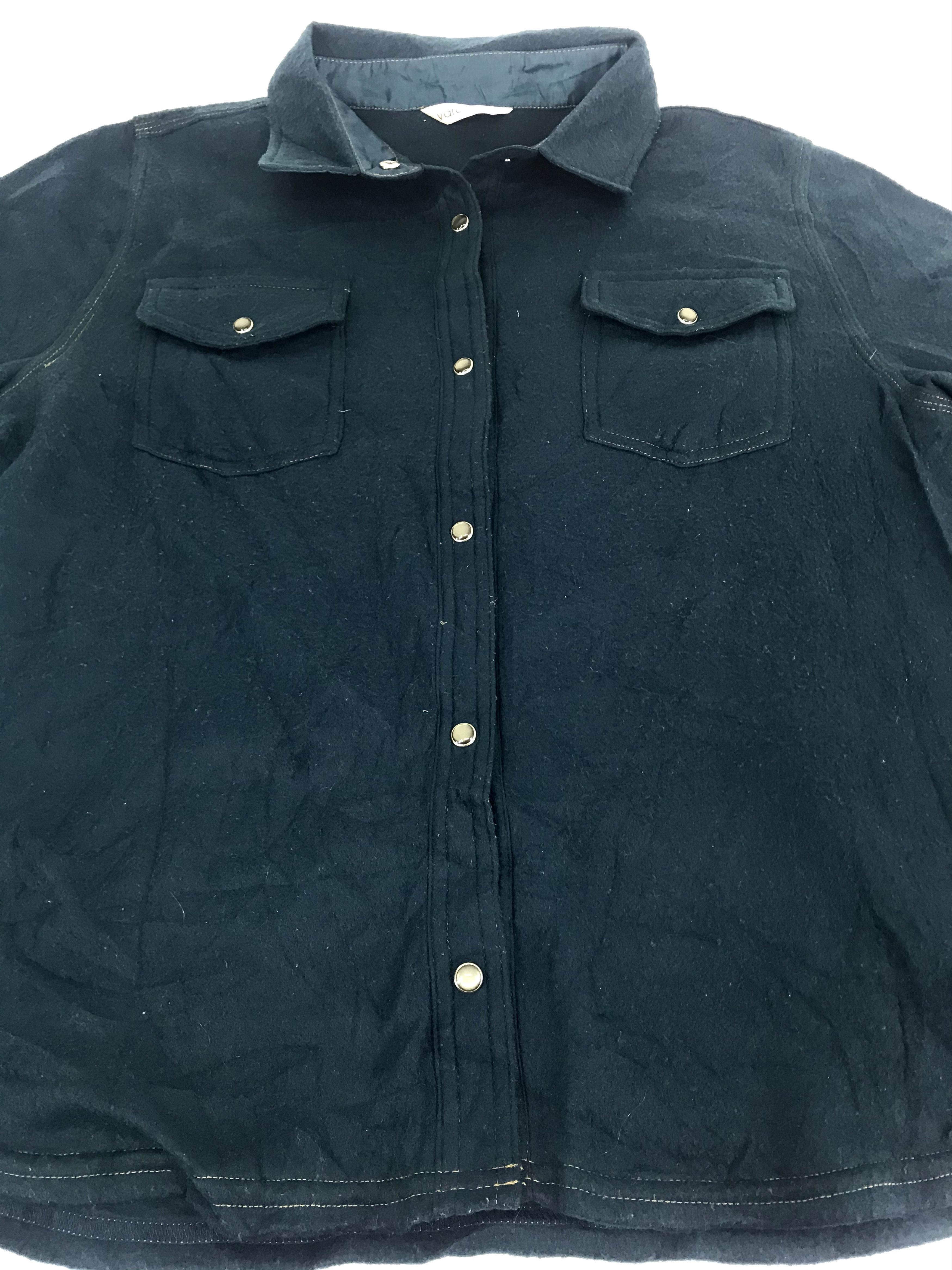 Japanese Brand Varutessa Fleece Jacket Snap Button Work Wear Size US M / EU 48-50 / 2 - 2 Thumbnail