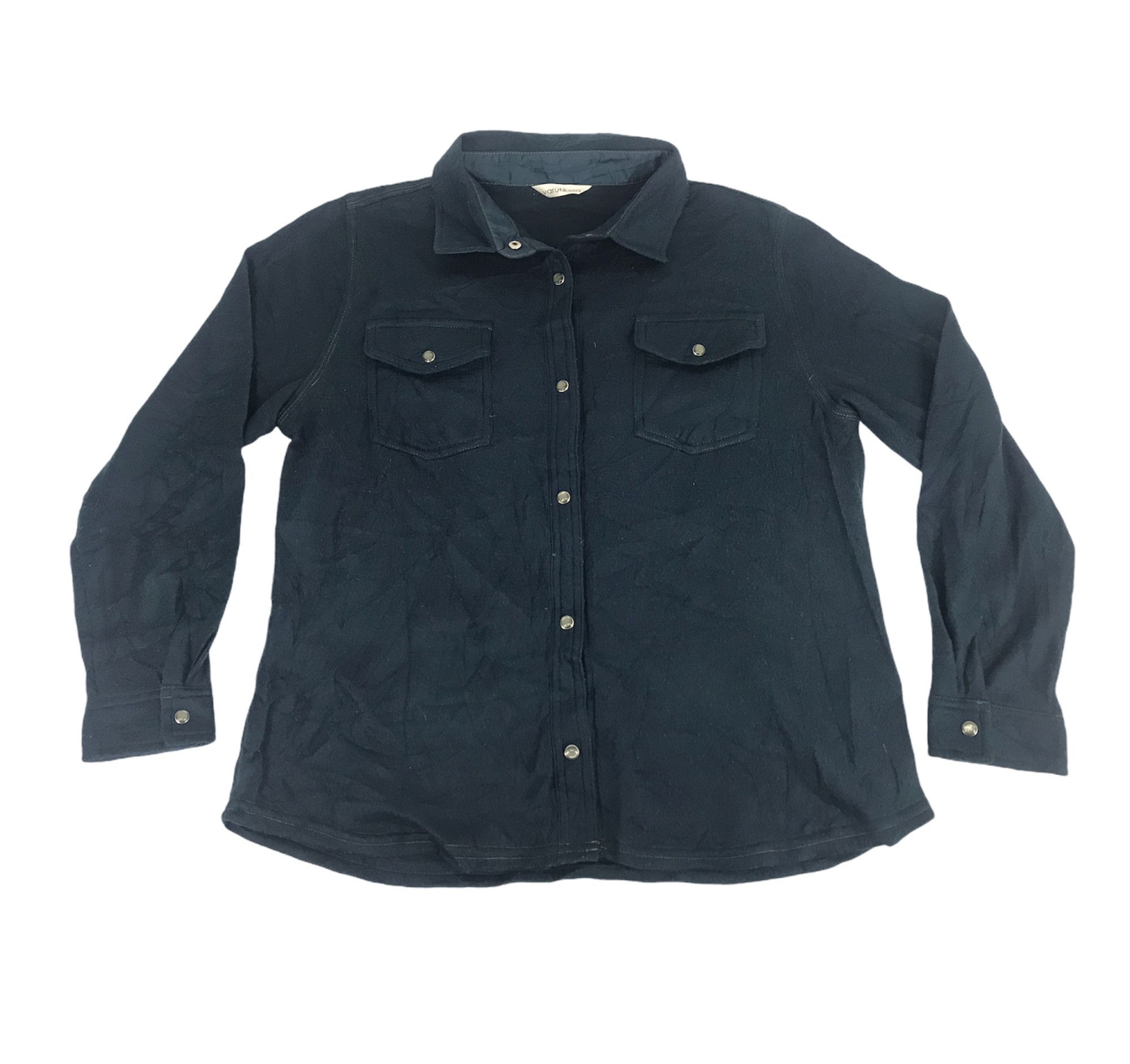 Varutessa Fleece Jacket Snap Button Work Wear