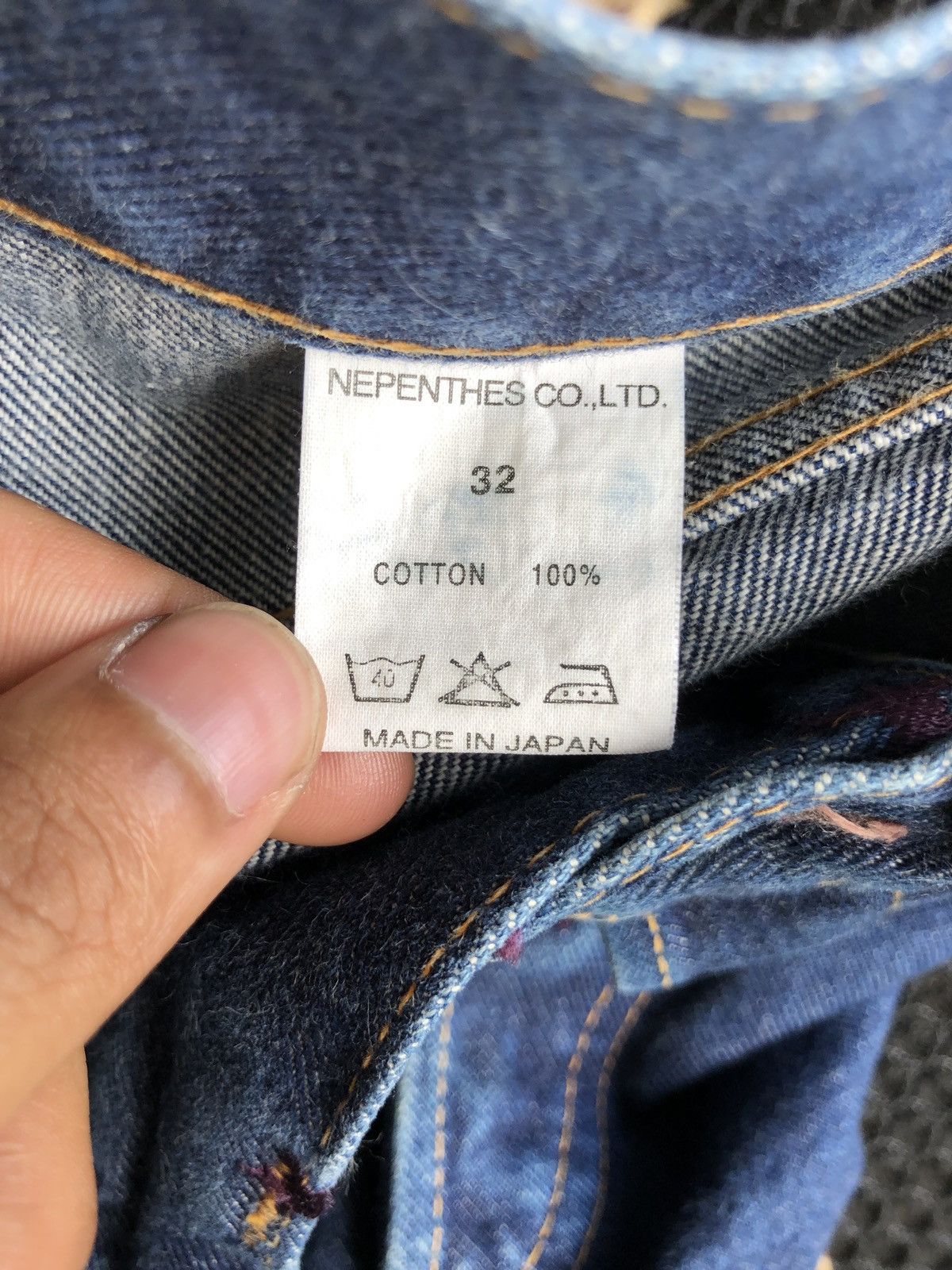 Needles Hoggs Nepenthes NY Polka Dot Straight Cut Denim Size US 30 / EU 46 - 10 Thumbnail