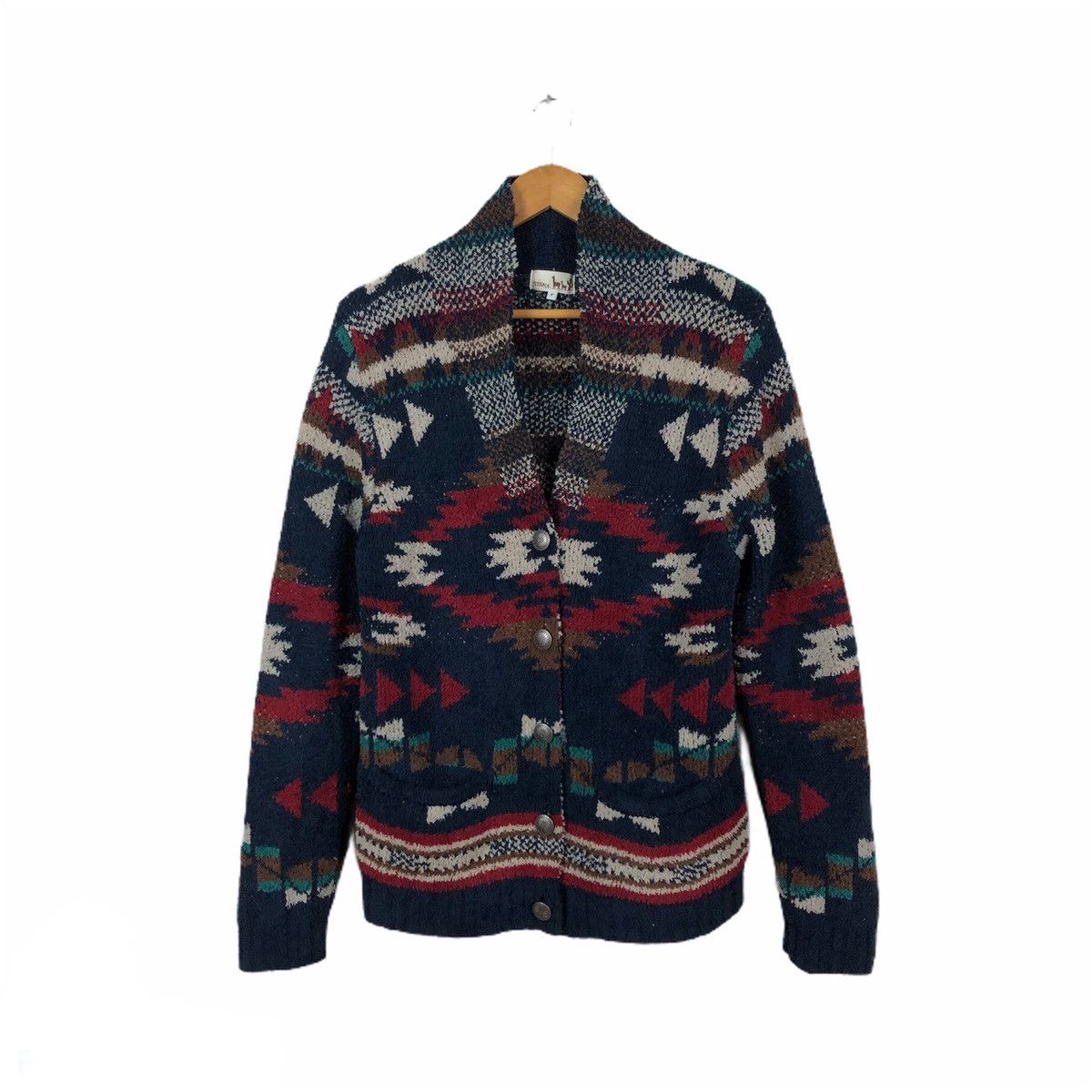 Japanese Brand NAVAJO DESIGN TITICACA CARDIGAN Size US M / EU 48-50 / 2 - 1 Thumbnail