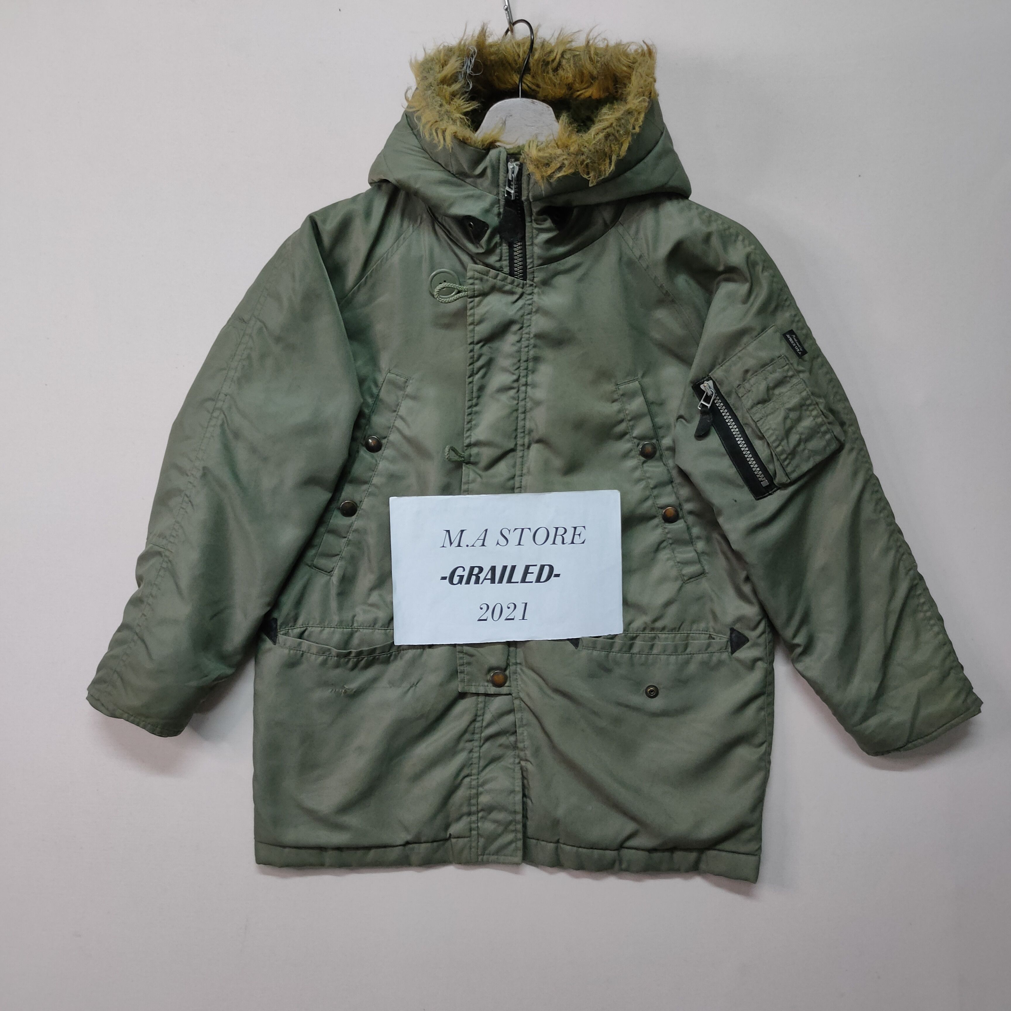 Avirex × Vintage Vintage‼️ Avirex USA Spec Mic-J-6279 (USAF) Big Logo Jacket Size US S / EU 44-46 / 1 - 2 Thumbnail