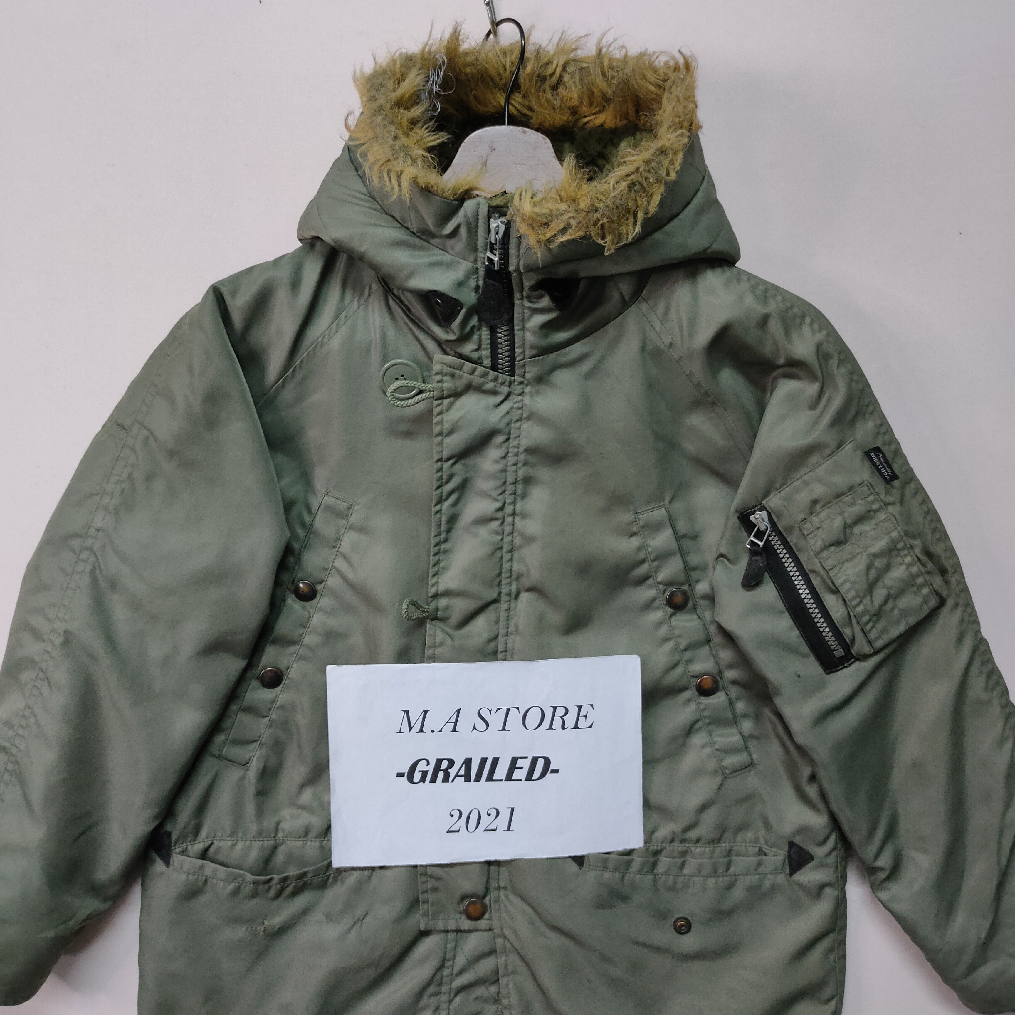 Avirex × Vintage Vintage‼️ Avirex USA Spec Mic-J-6279 (USAF) Big Logo Jacket Size US S / EU 44-46 / 1 - 3 Thumbnail