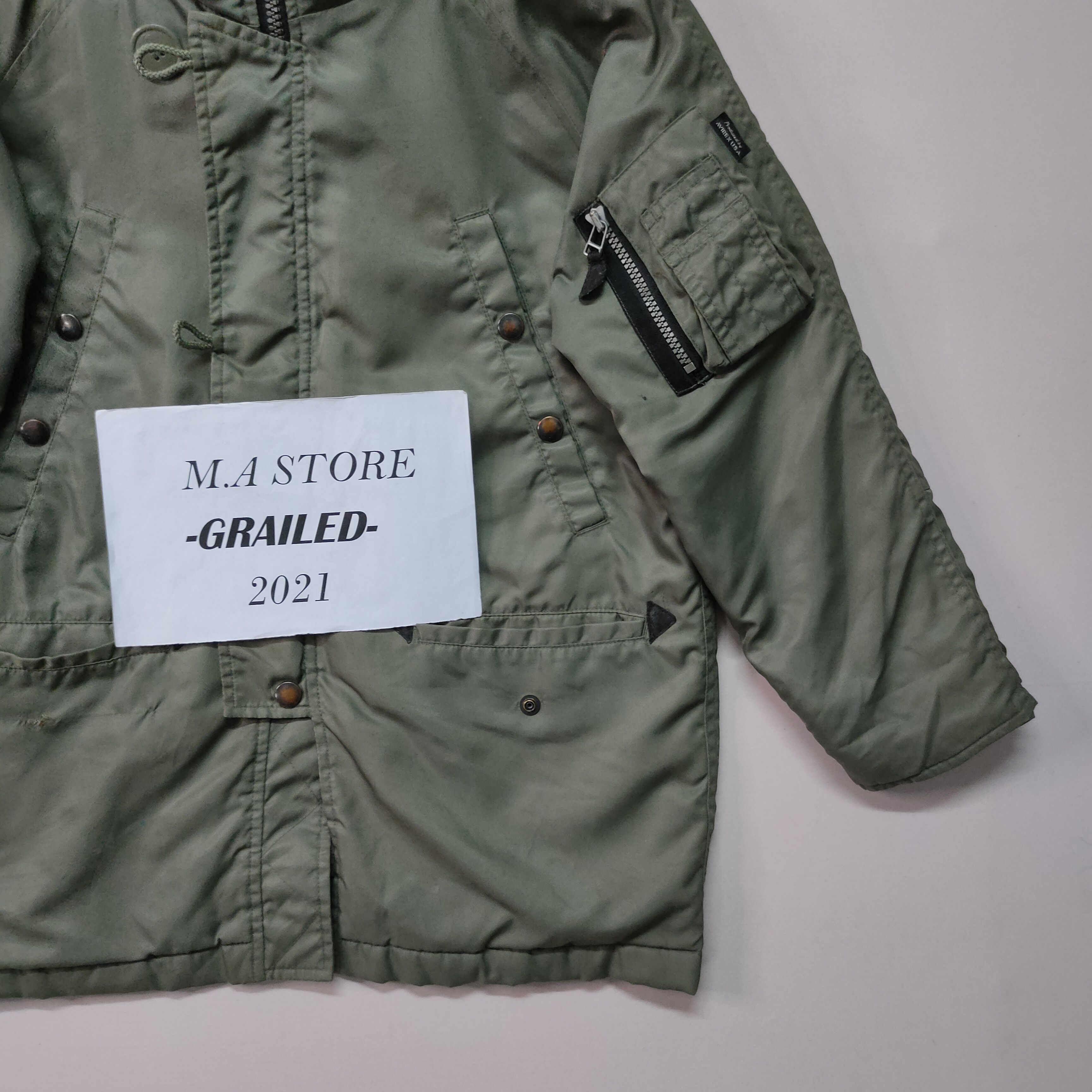 Avirex × Vintage Vintage‼️ Avirex USA Spec Mic-J-6279 (USAF) Big Logo Jacket Size US S / EU 44-46 / 1 - 4 Thumbnail