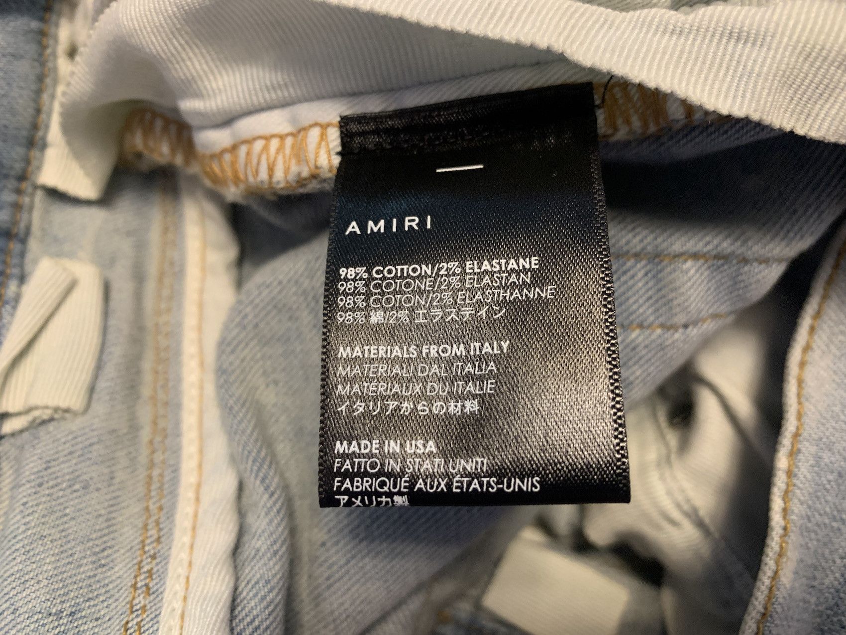 Amiri SS'20 Jean Bleached Splatter Trasher Size US 33 - 4 Thumbnail