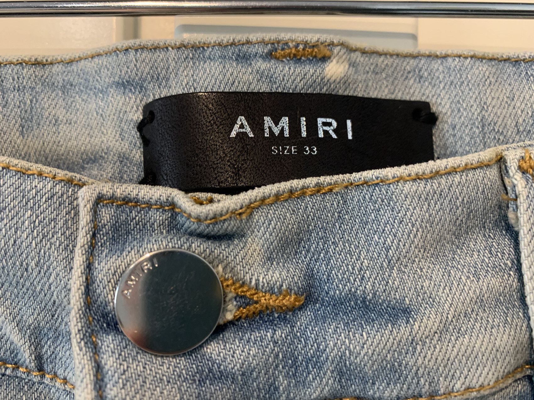 Amiri SS'20 Jean Bleached Splatter Trasher Size US 33 - 3 Thumbnail
