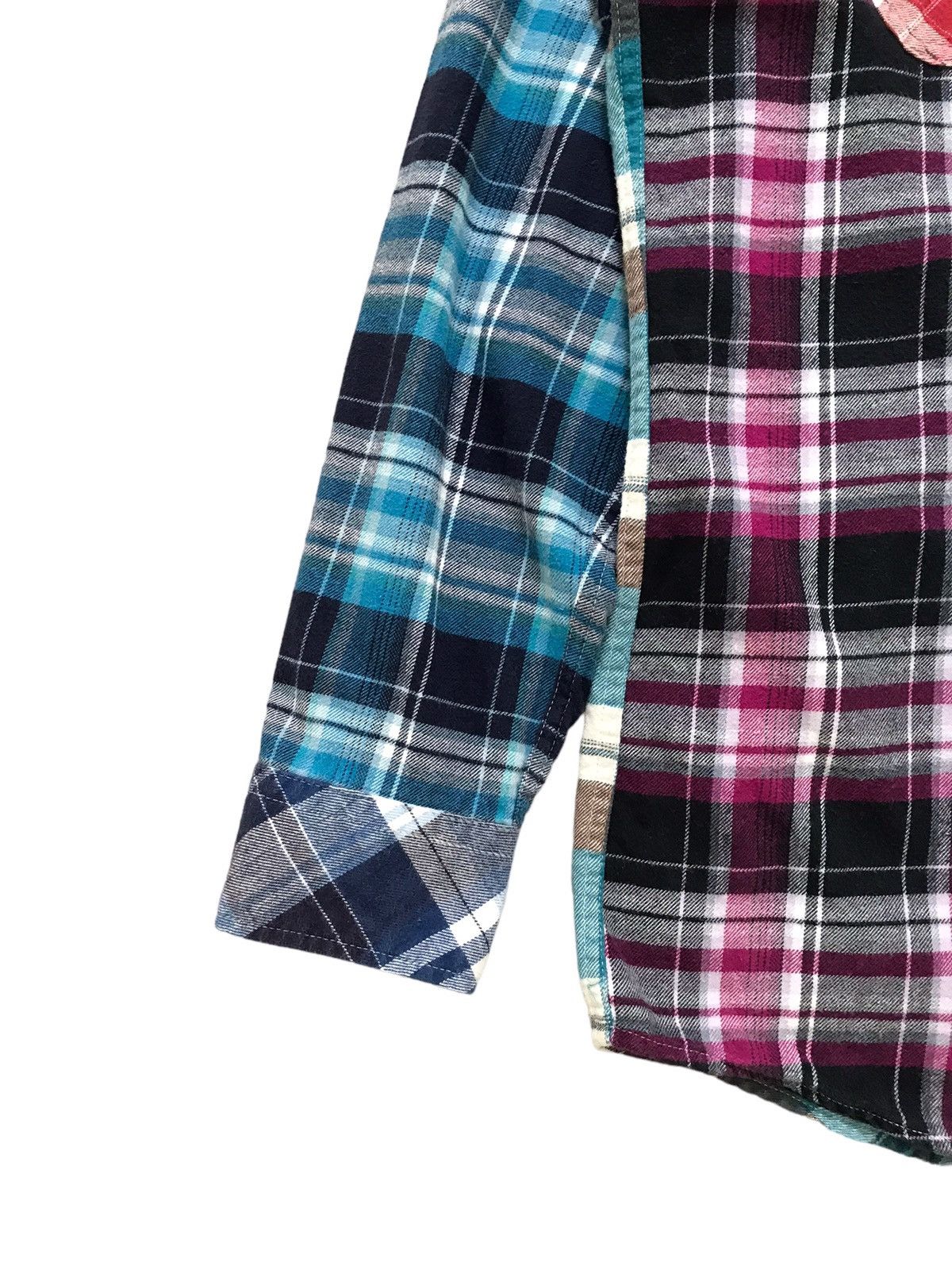 Uniqlo Patchwork Multicoloured Checked Shirt Size US XL / EU 56 / 4 - 4 Thumbnail