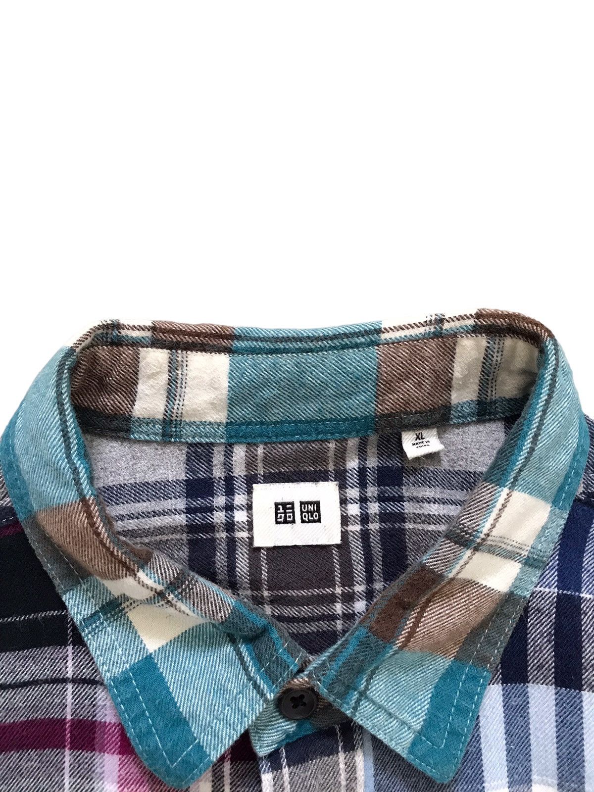 Uniqlo Patchwork Multicoloured Checked Shirt Size US XL / EU 56 / 4 - 7 Thumbnail