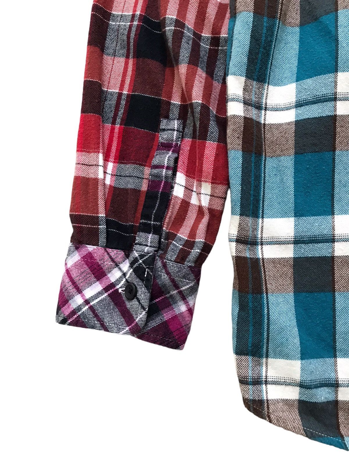 Uniqlo Patchwork Multicoloured Checked Shirt Size US XL / EU 56 / 4 - 12 Thumbnail