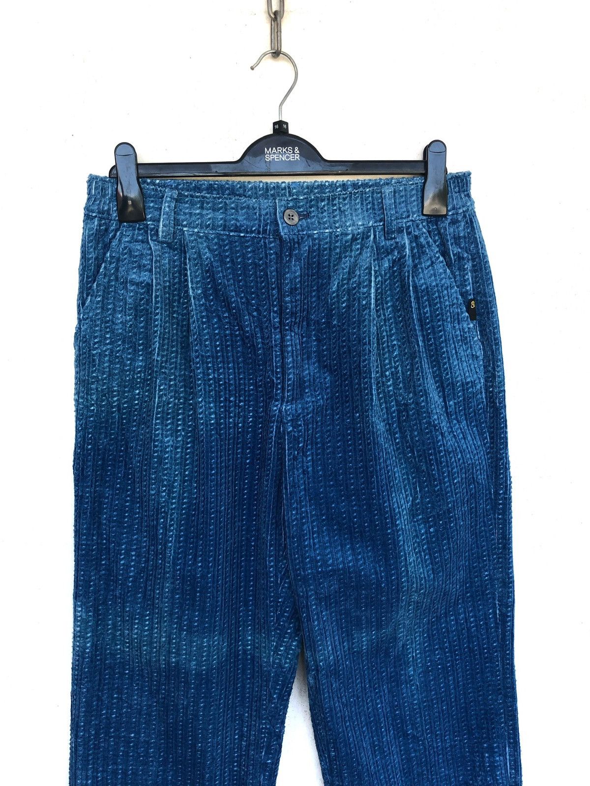 45rpm DOPE🔥EFFE 🇯🇵 Indigo Balloon Gabardine Pants Visvim Size US 32 / EU 48 - 3 Thumbnail
