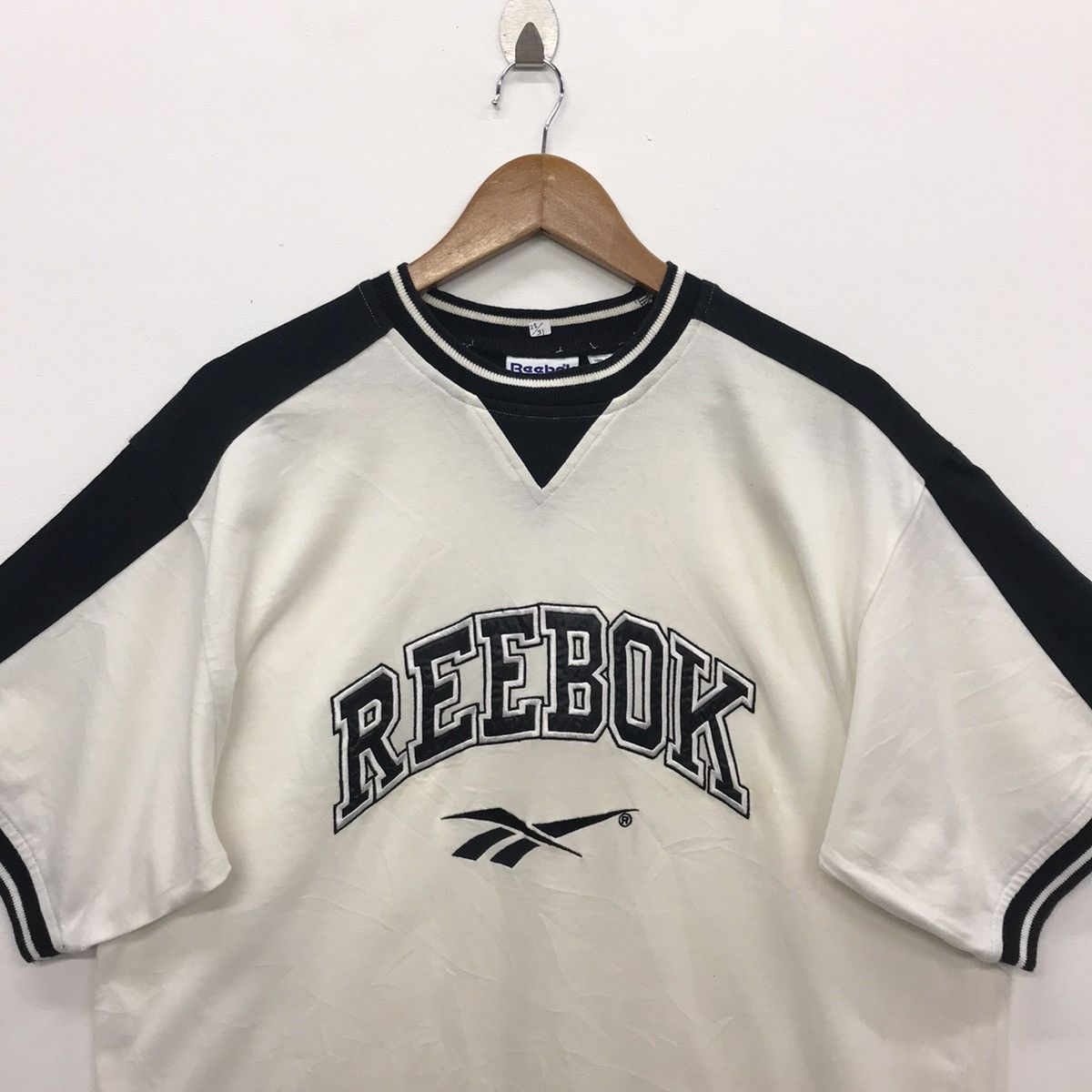 Reebok × Vintage *Rare!! Vintage Reebok Spellout Embroidery Tee Size US L / EU 52-54 / 3 - 2 Thumbnail