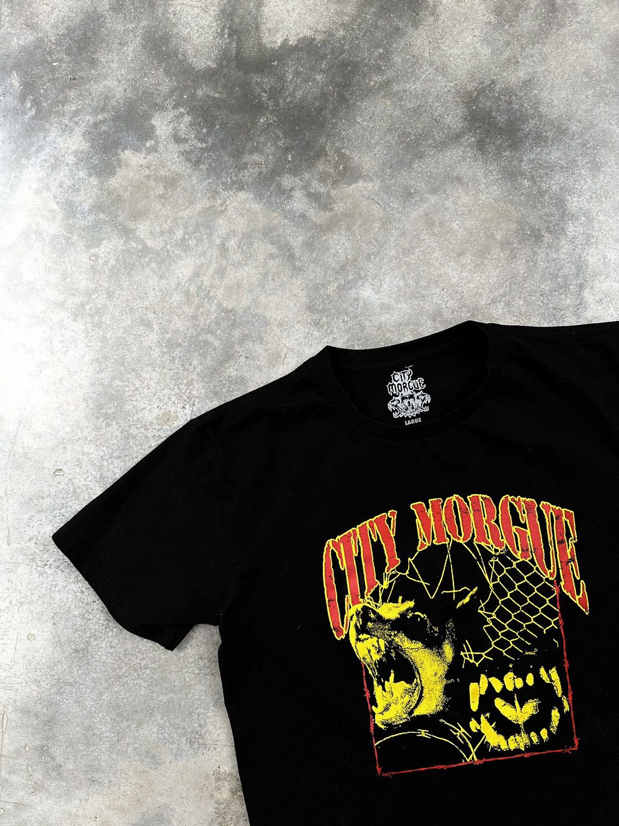 Other OG City Morgue Barking Dog Logo Tee Black Sz. Large Size US L / EU 52-54 / 3 - 2 Thumbnail