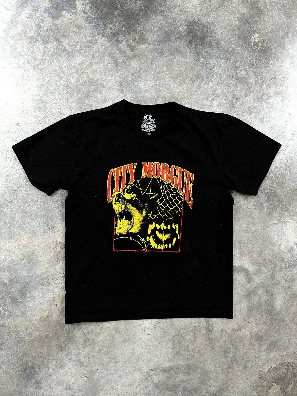Other OG City Morgue Barking Dog Logo Tee Black Sz. Large Size US L / EU 52-54 / 3 - 1 Thumbnail