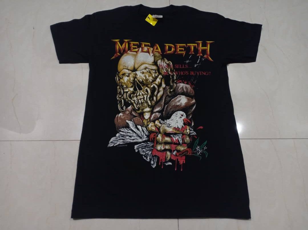 Band Tees × Megadeth × Vintage Vintage Megadeth Band Rock Tee 7/20 Size US M / EU 48-50 / 2 - 1 Thumbnail