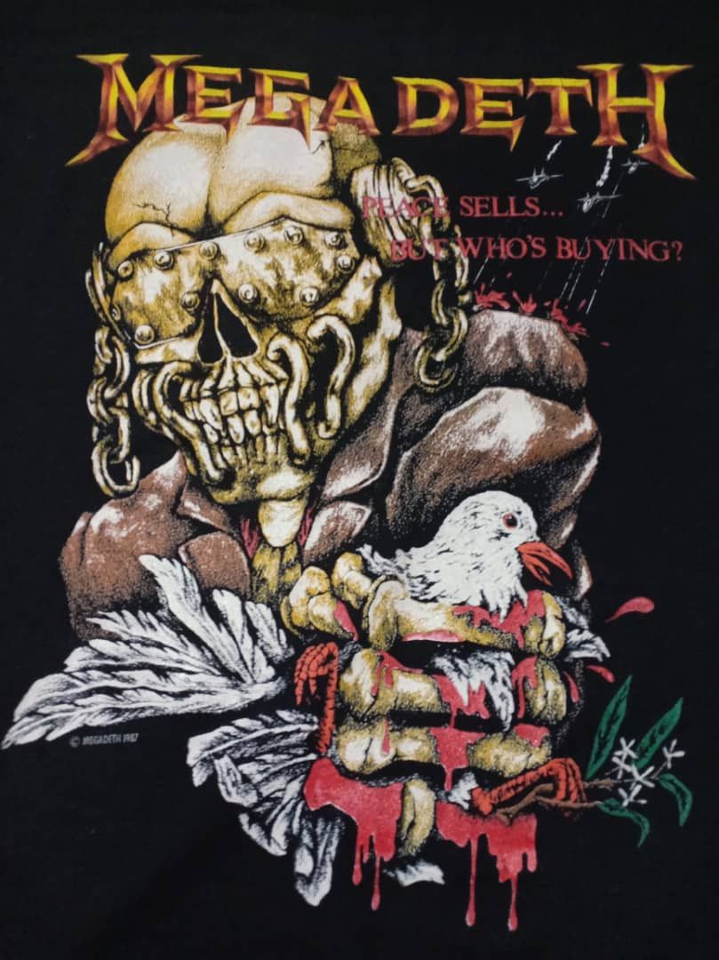 Band Tees × Megadeth × Vintage Vintage Megadeth Band Rock Tee 7/20 Size US M / EU 48-50 / 2 - 6 Thumbnail