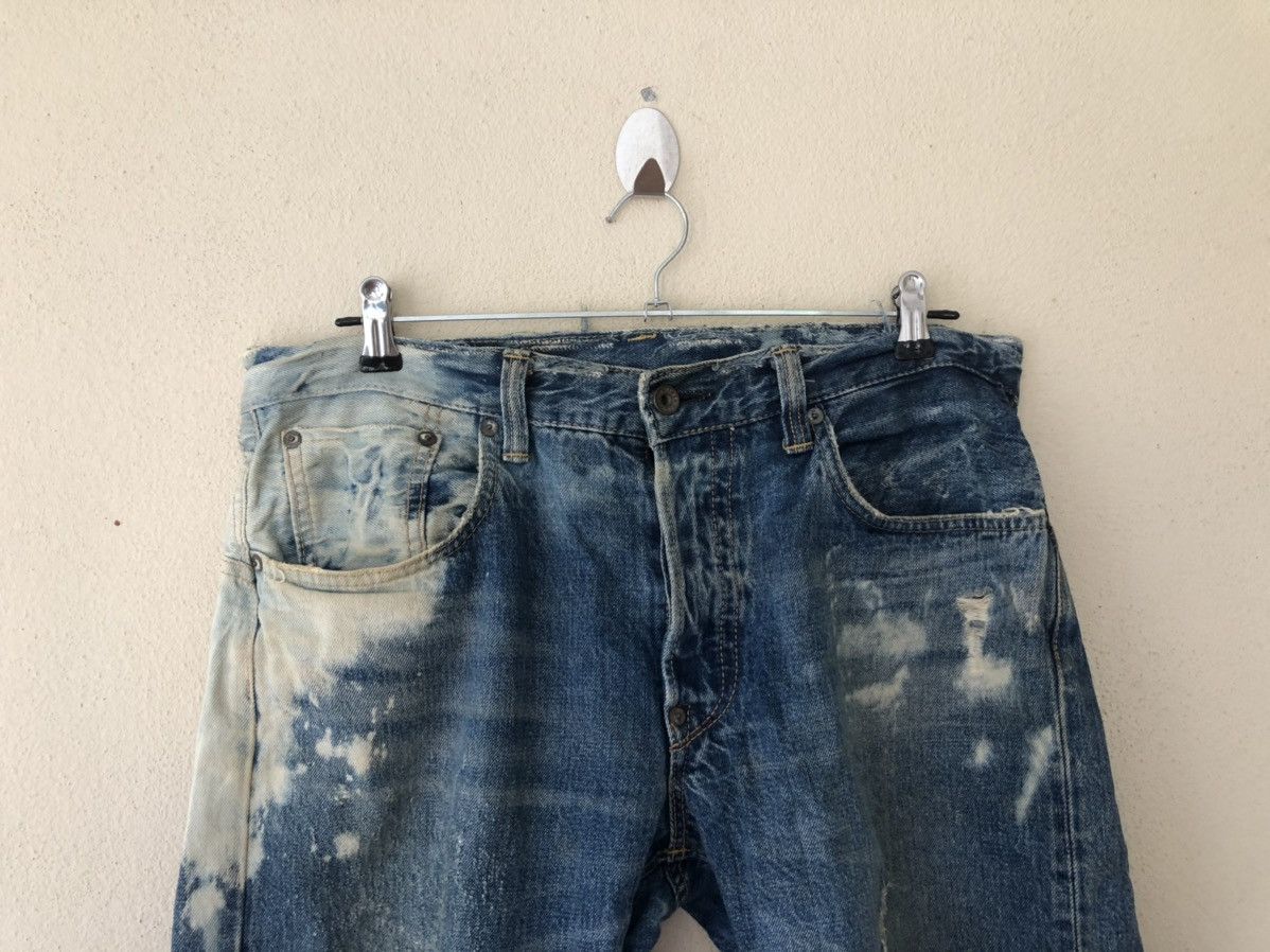 Edwin Edwin Disstressed Acid Wash Selvedge Shorts Size US 30 / EU 46 - 5 Thumbnail