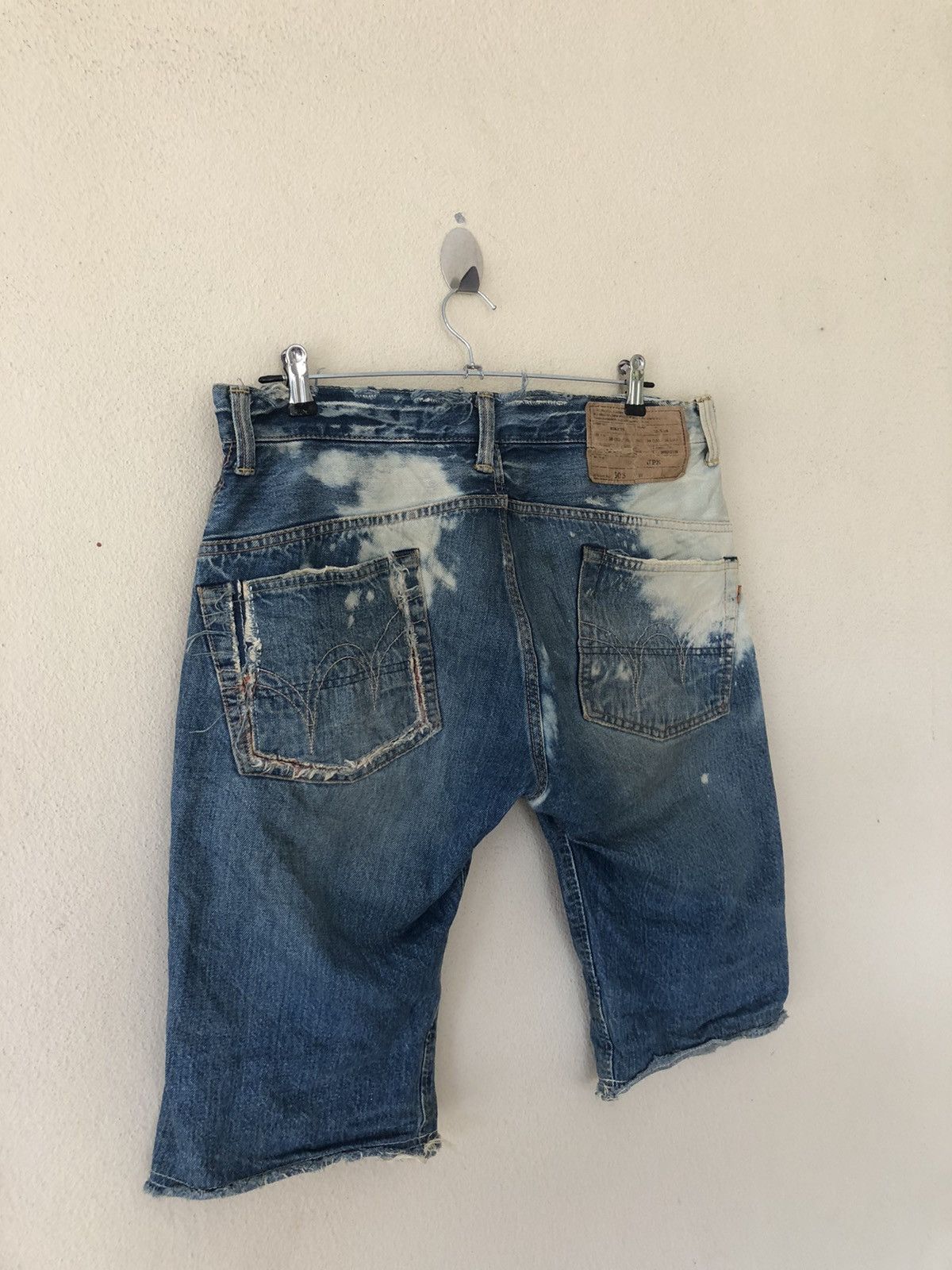 Edwin Edwin Disstressed Acid Wash Selvedge Shorts Size US 30 / EU 46 - 16 Thumbnail