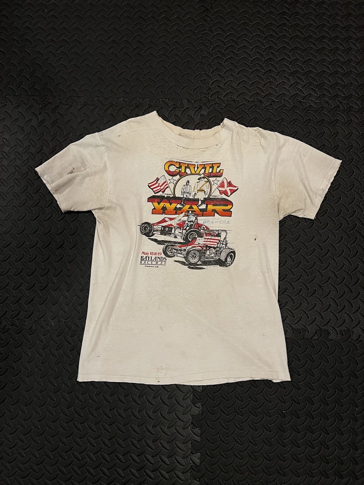 Vintage Trashed Civil War Raceway Tee