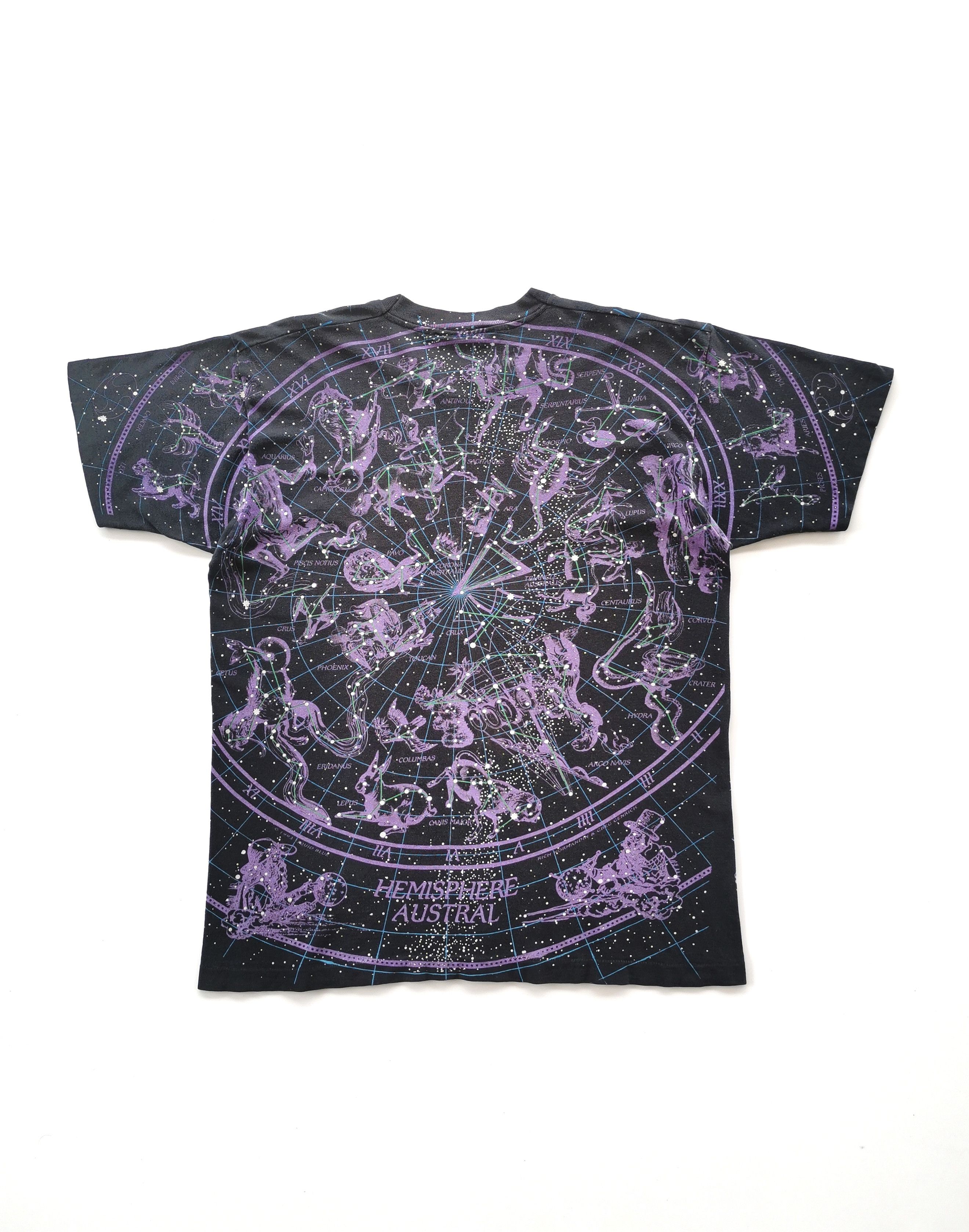 Arts & Science 1993 Liquid Blue Hemisphere Boreal Austral Vintage Tshirt Size US XL / EU 56 / 4 - 11 Thumbnail