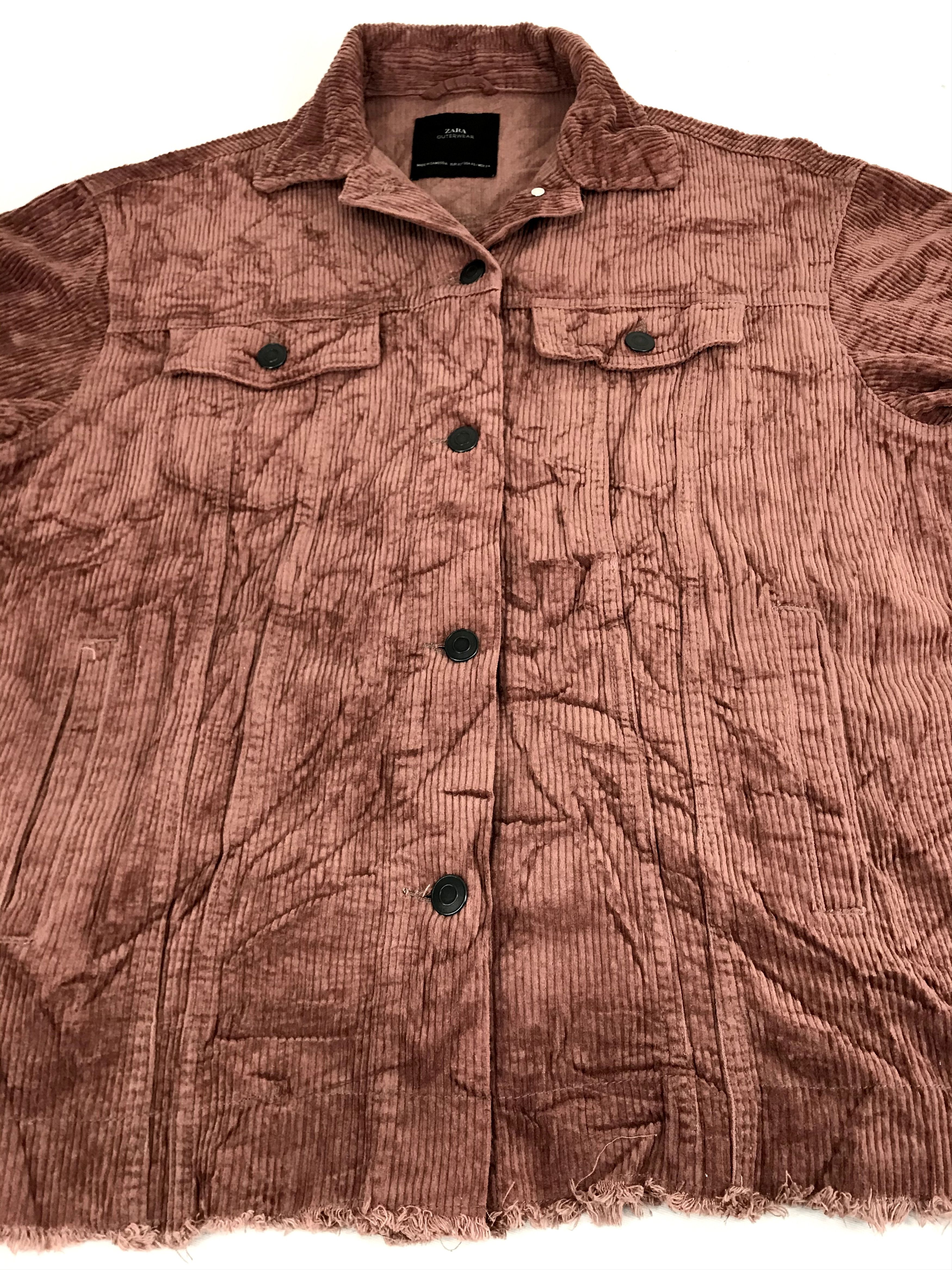 Zara Zara Outerwear Corduroy Jacket Trucker Work Wear Size US L / EU 52-54 / 3 - 2 Thumbnail