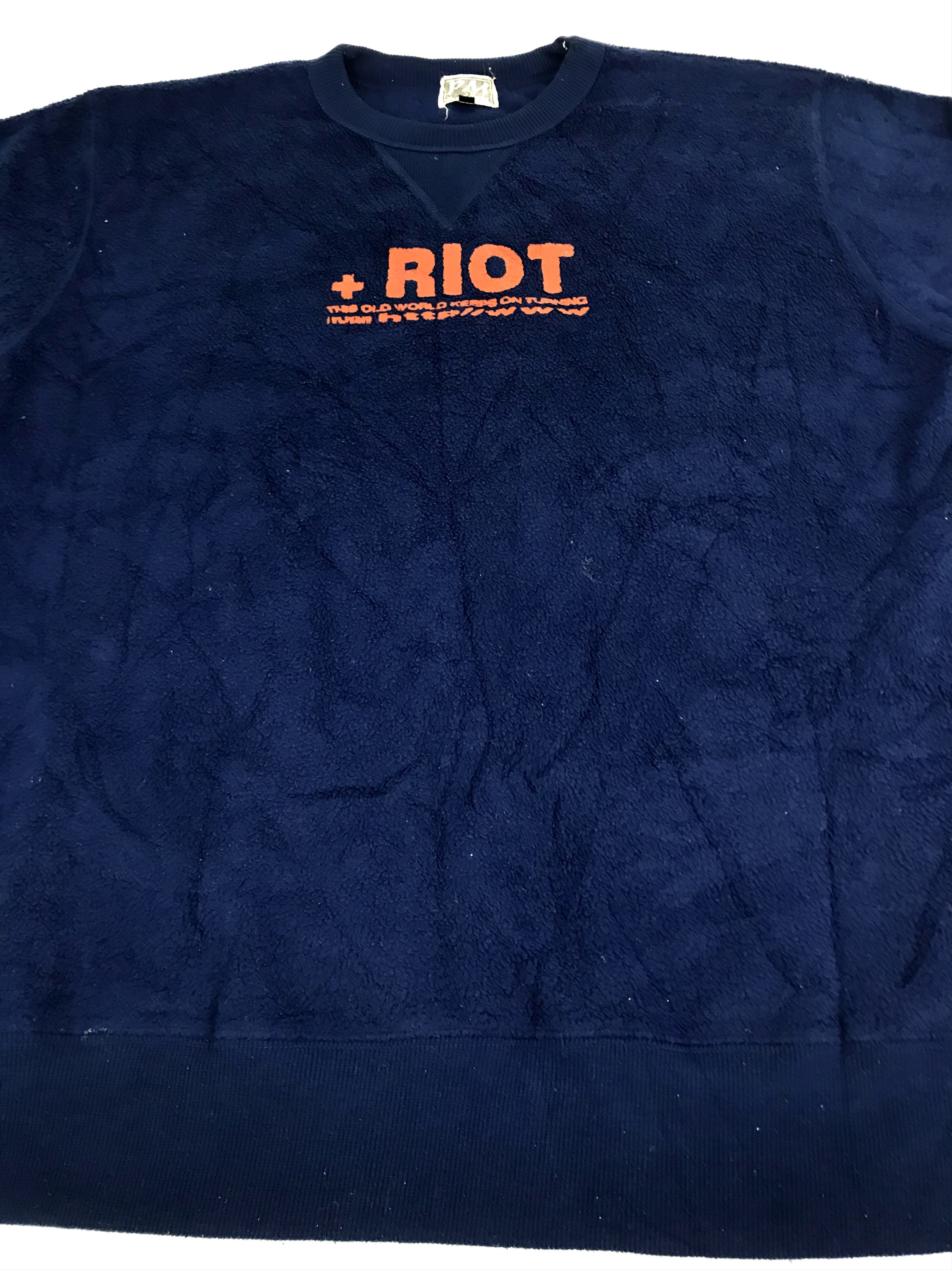 Japanese Brand Peater Marks PM Riot Turning World Fleece Style Size US M / EU 48-50 / 2 - 2 Thumbnail