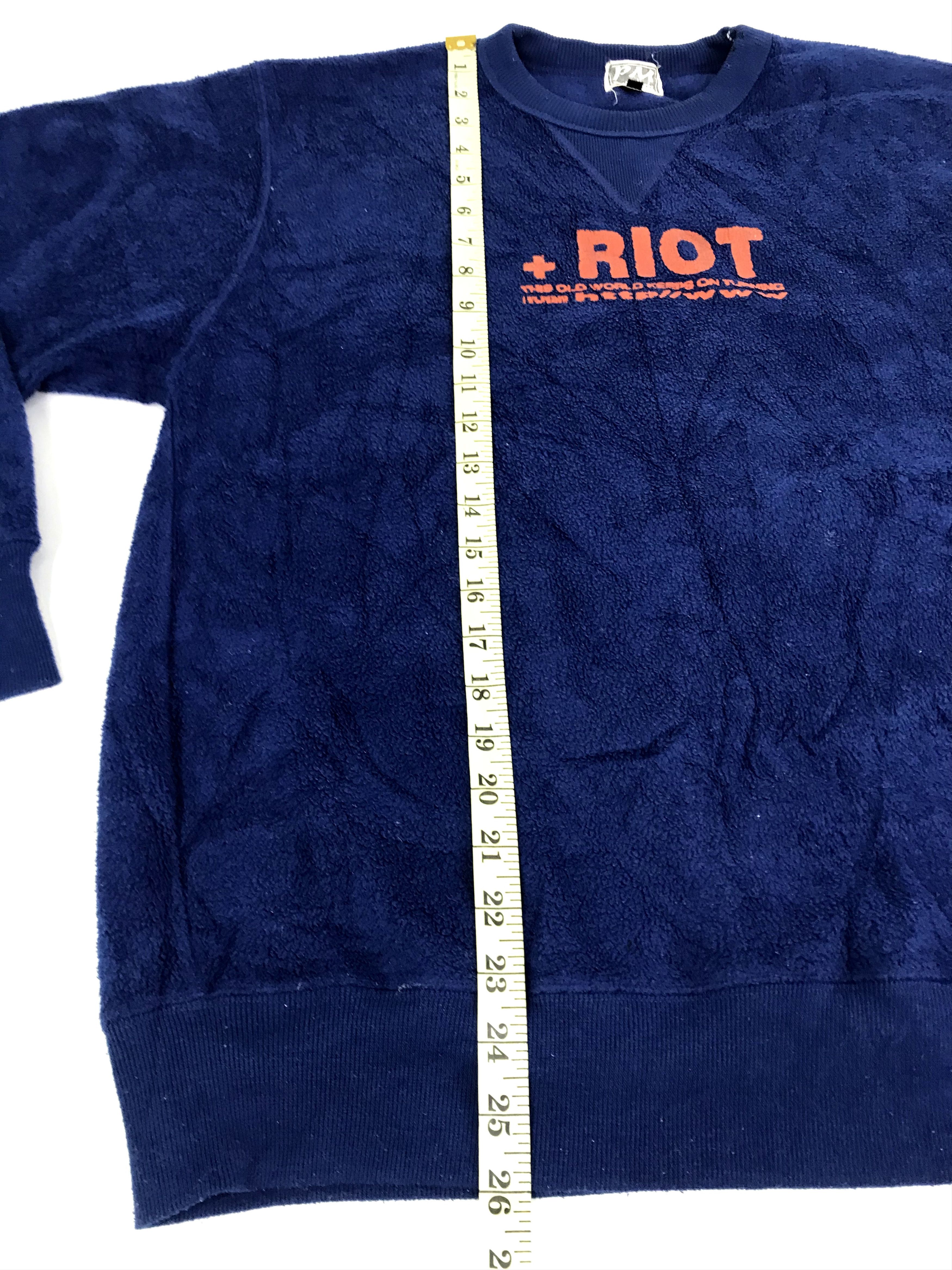Japanese Brand Peater Marks PM Riot Turning World Fleece Style Size US M / EU 48-50 / 2 - 8 Thumbnail