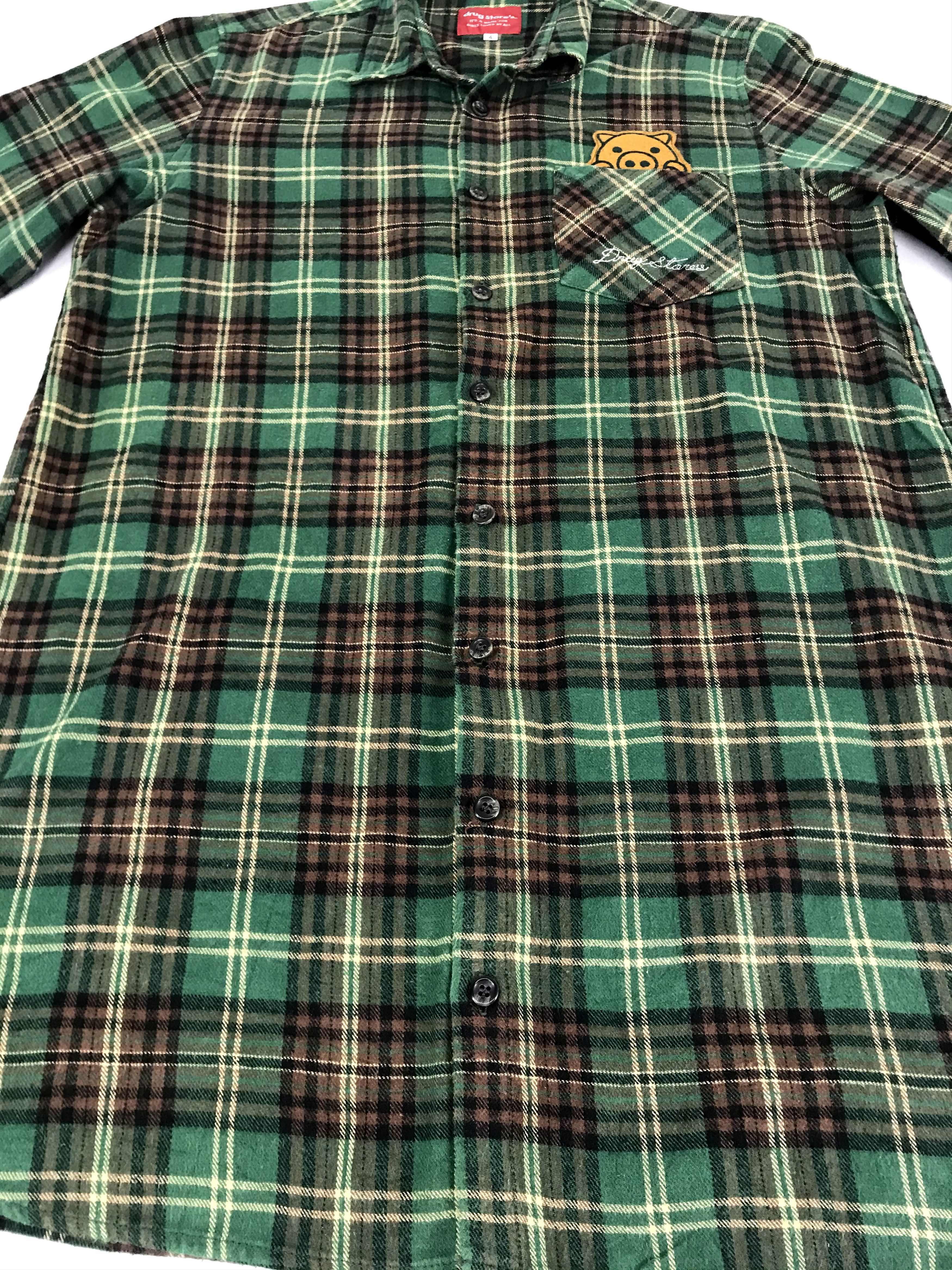 Flannel Vintage Style Drug's Store Flannel Monogram Plaid Check Size L / US 10 / IT 46 - 2 Thumbnail