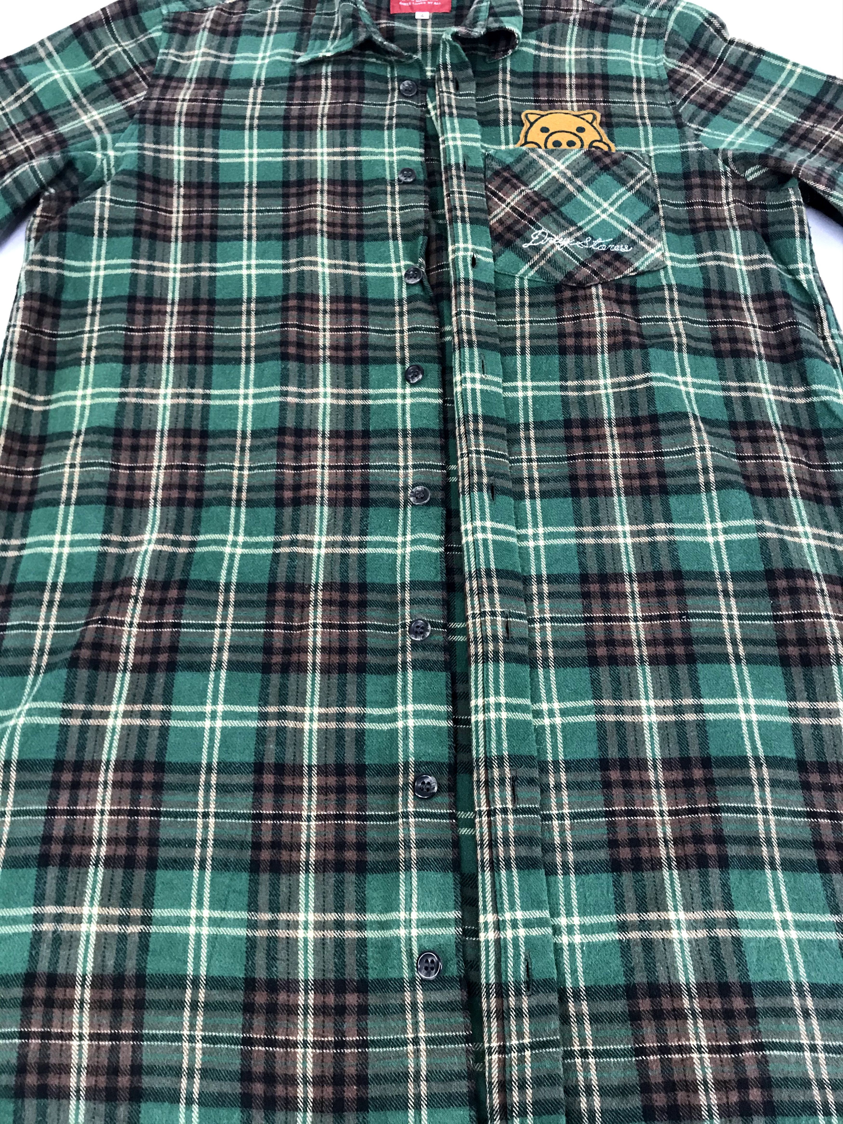 Flannel Vintage Style Drug's Store Flannel Monogram Plaid Check Size L / US 10 / IT 46 - 3 Thumbnail