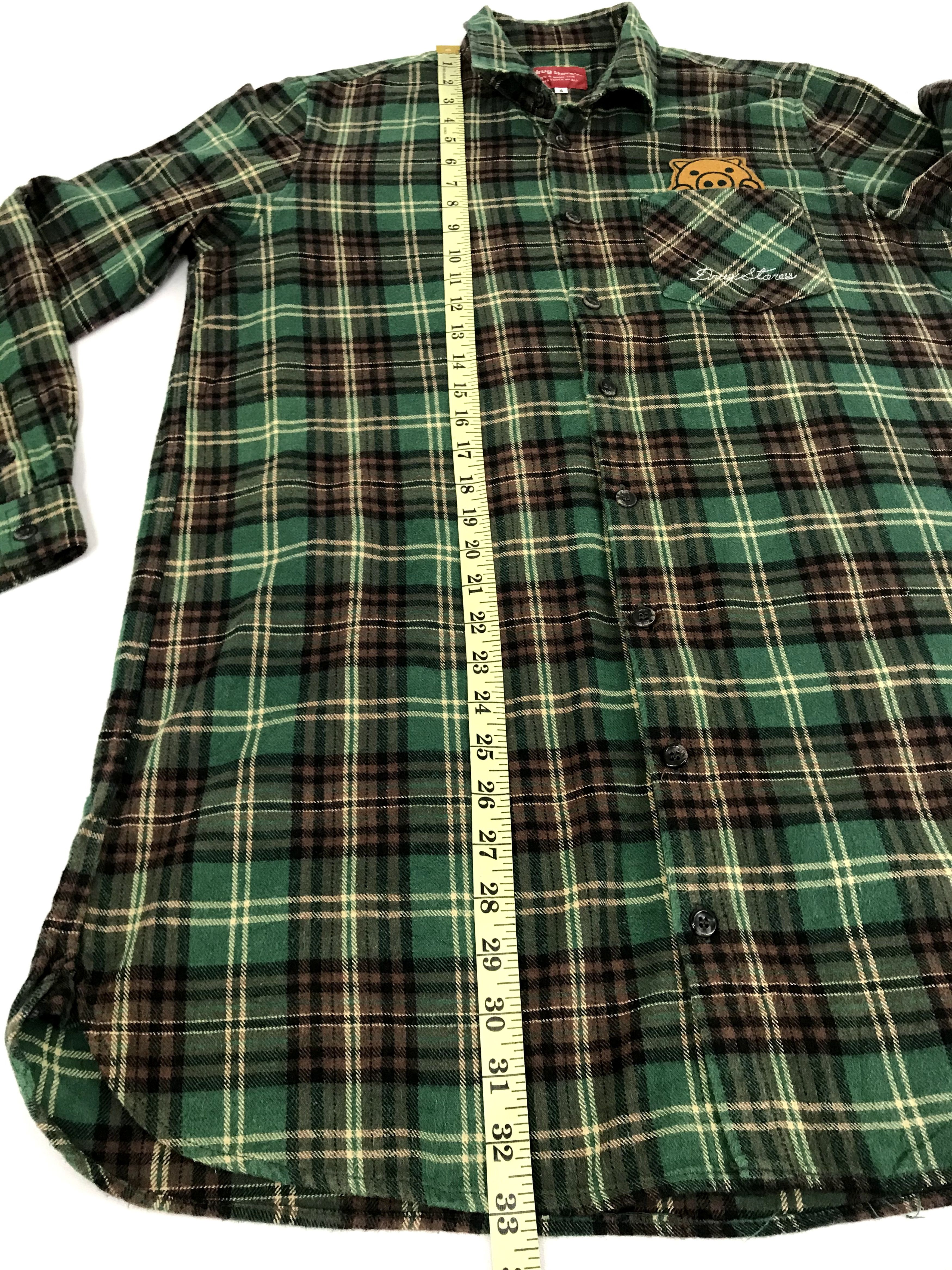 Flannel Vintage Style Drug's Store Flannel Monogram Plaid Check Size L / US 10 / IT 46 - 10 Thumbnail