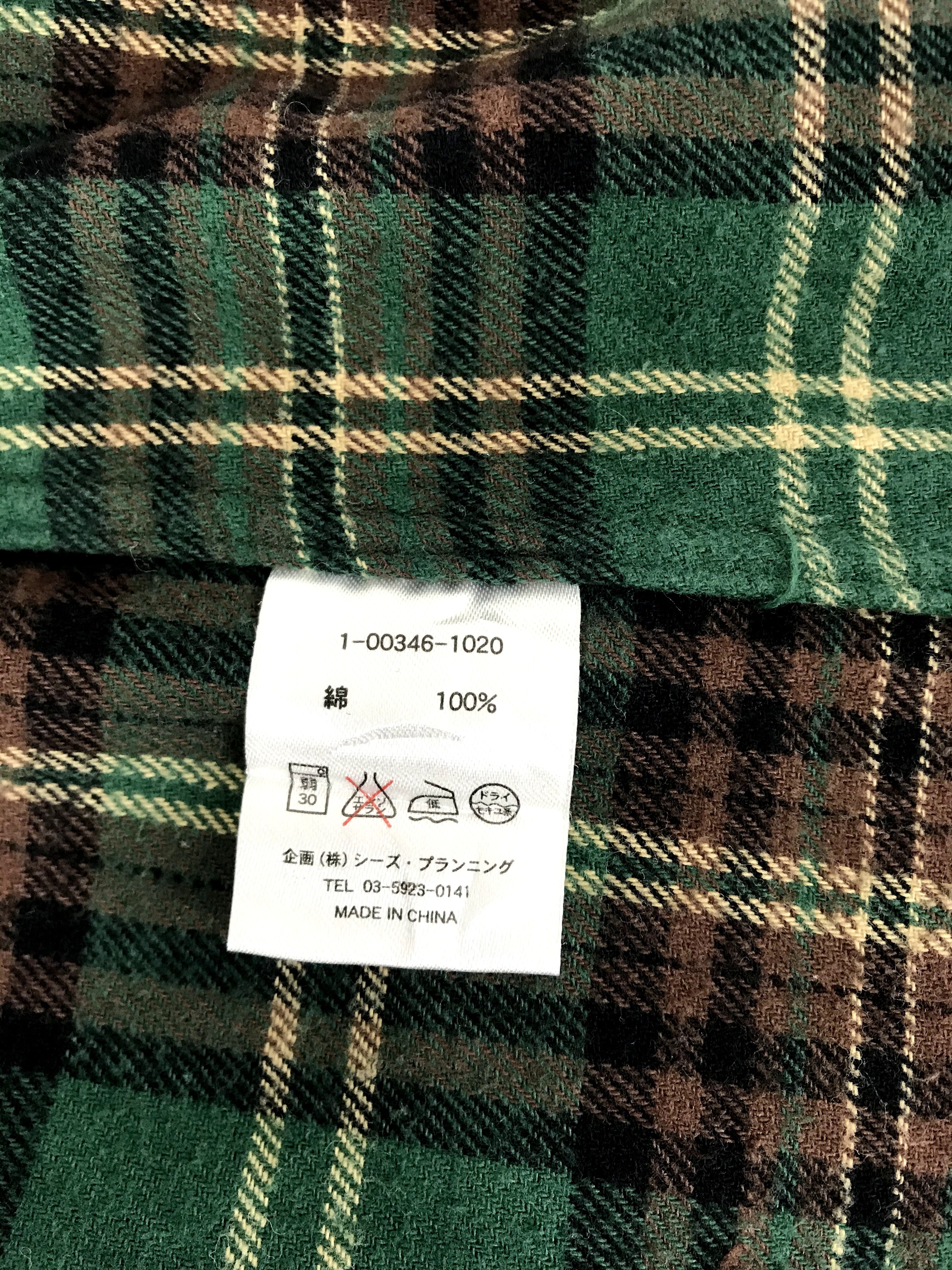 Flannel Vintage Style Drug's Store Flannel Monogram Plaid Check Size L / US 10 / IT 46 - 7 Thumbnail