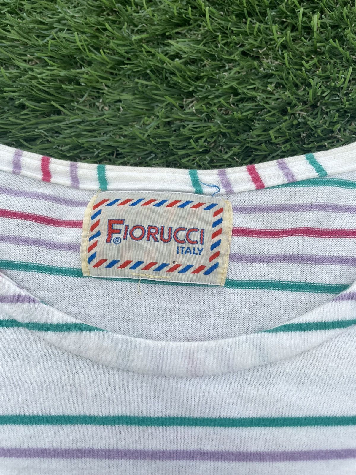 Fiorucci FIORUCCI ITALY STRIPE SHIRT Size US L / EU 52-54 / 3 - 5 Thumbnail
