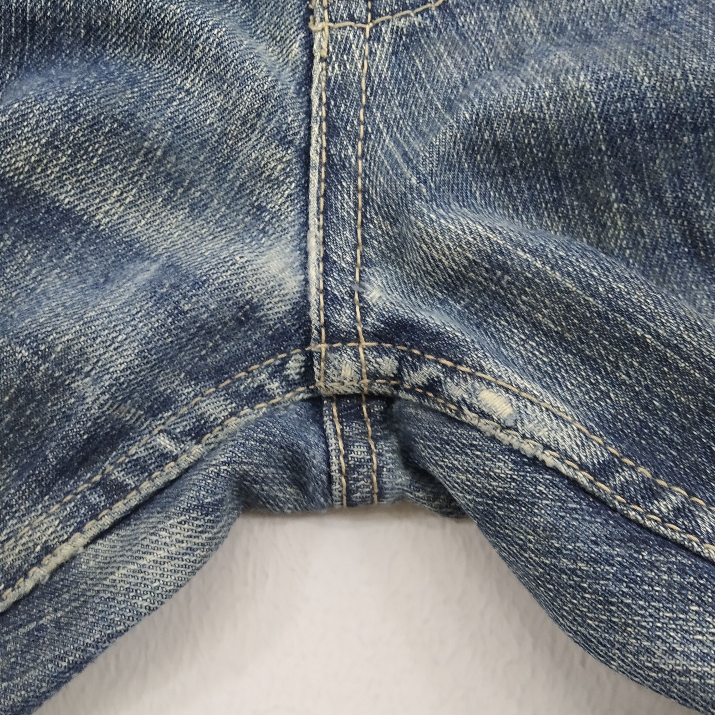 Denime W33 Kanji Jeans Leather Pocket Baggy Jeans Denim Jeans Size US 33 - 12 Thumbnail