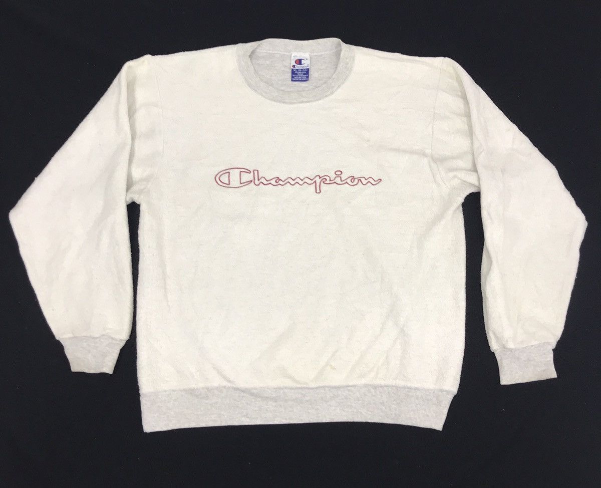 Champion Vintage 90s Champion Spell Out Big Logo Sweatshirt Size US M / EU 48-50 / 2 - 1 Thumbnail