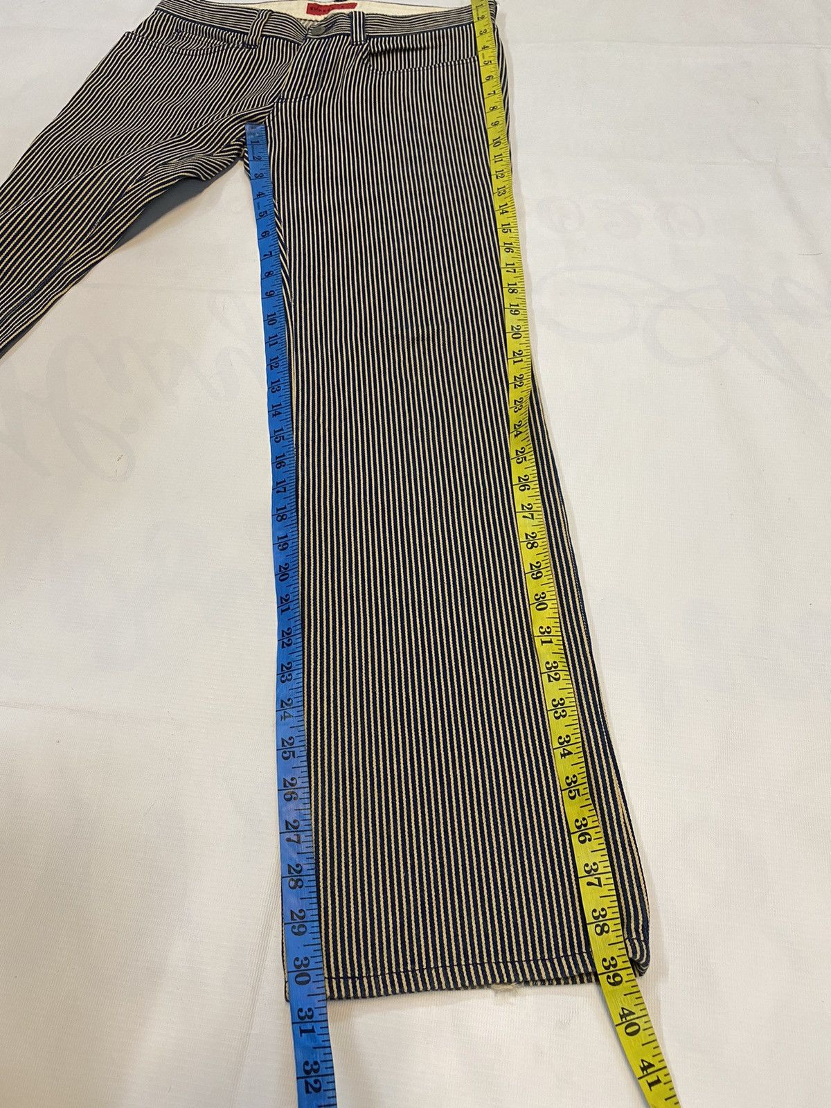 14th Addiction × If Six Was Nine × Japanese Brand Kapital Inspired Super Hakka Hickory Stripe Denim Pant Size US 31 - 12 Thumbnail