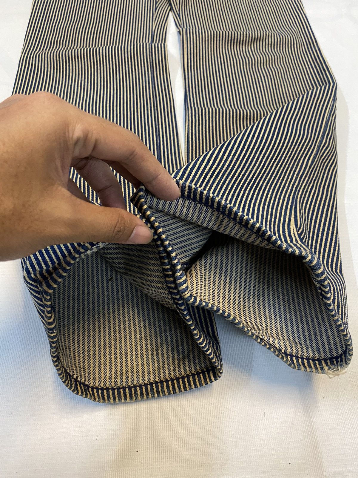 14th Addiction × If Six Was Nine × Japanese Brand Kapital Inspired Super Hakka Hickory Stripe Denim Pant Size US 31 - 8 Thumbnail