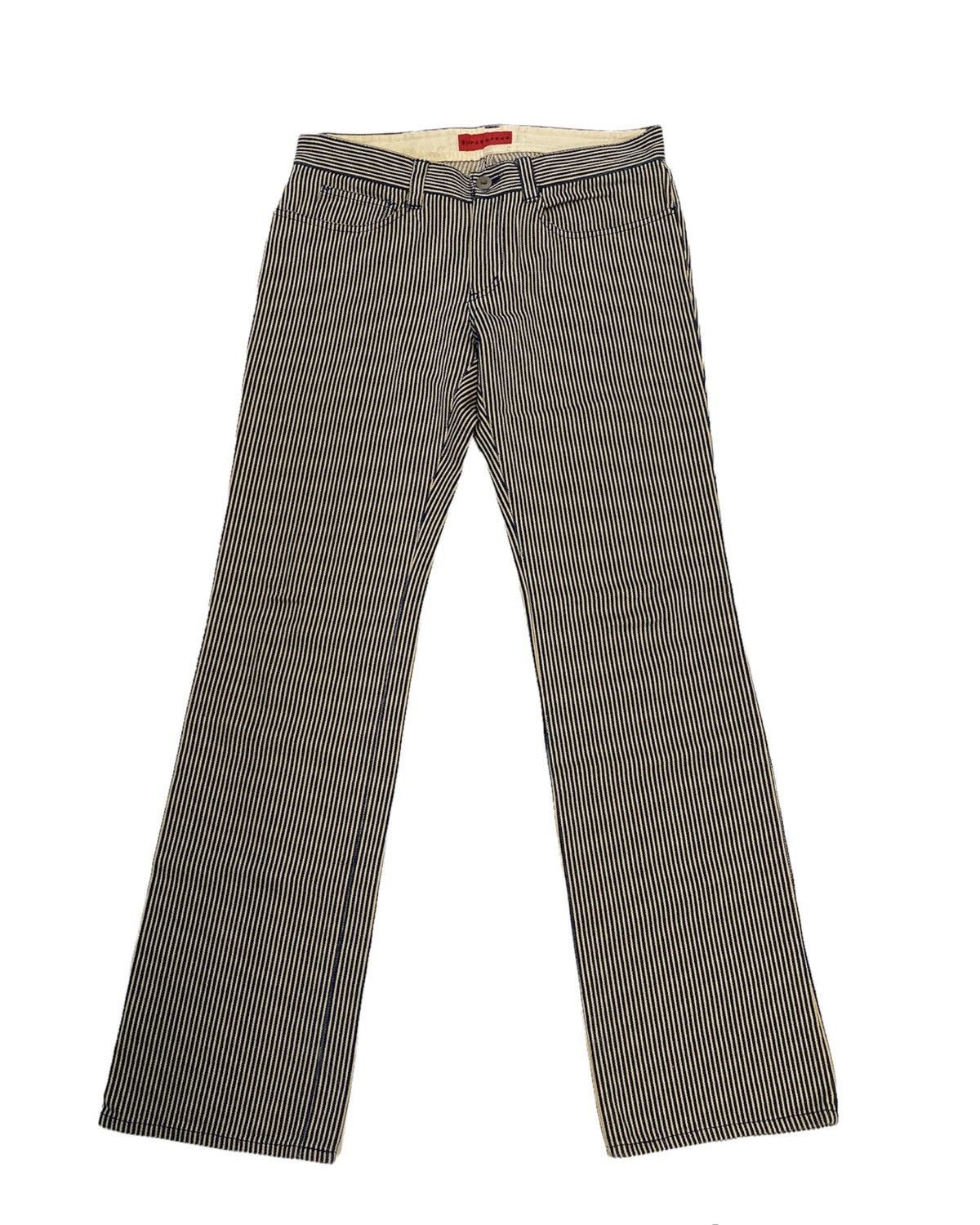14th Addiction × If Six Was Nine × Japanese Brand Kapital Inspired Super Hakka Hickory Stripe Denim Pant Size US 31 - 1 Thumbnail