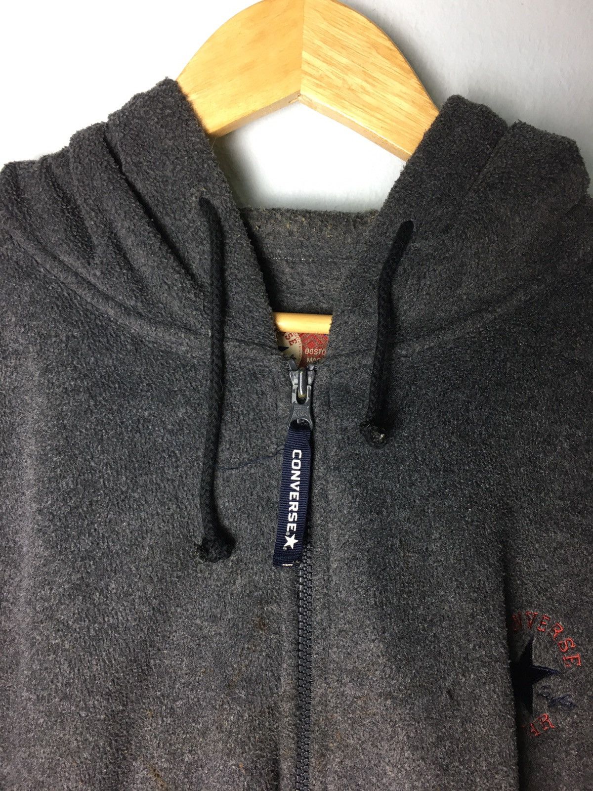 Converse × Vintage Vintage Converse Fleece Hoodie Embroidery Logo Size US XL / EU 56 / 4 - 8 Thumbnail
