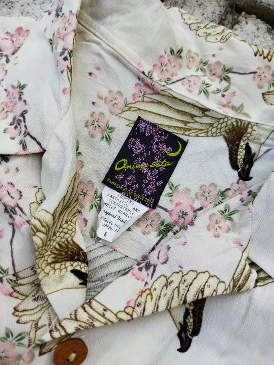 Japanese Brand Oniwa Soto Japan Eagle Motif Rayon Hawaiian Shirt Size US L / EU 52-54 / 3 - 3 Thumbnail