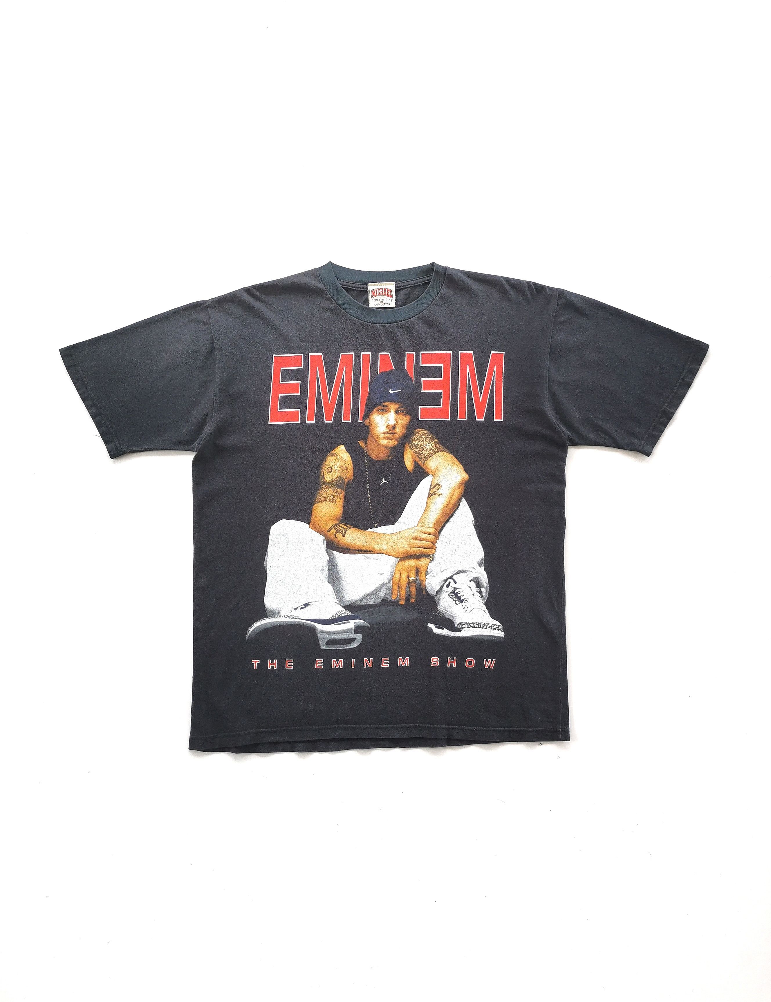 image of Vintage Eminem The Eminem Show Tshirt Wear Nike Air Jordan in Black, Men's (Size XL)