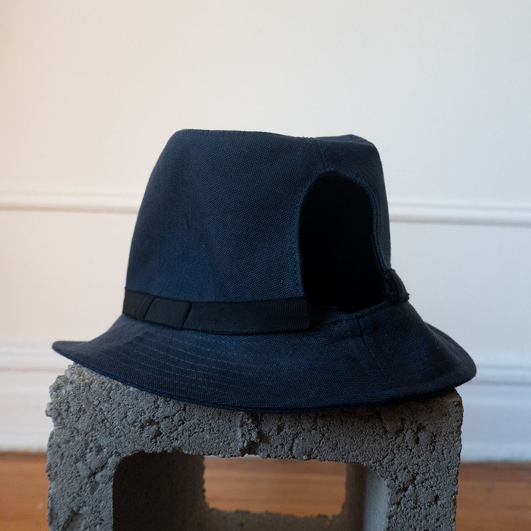 Yohji Yamamoto SS12 Pour Homme Cutout Hat Size ONE SIZE - 2 Thumbnail