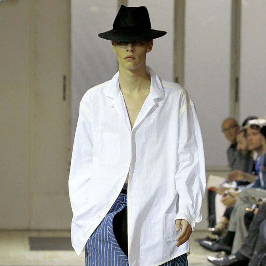Yohji Yamamoto SS12 Pour Homme Cutout Hat Size ONE SIZE - 1 Thumbnail