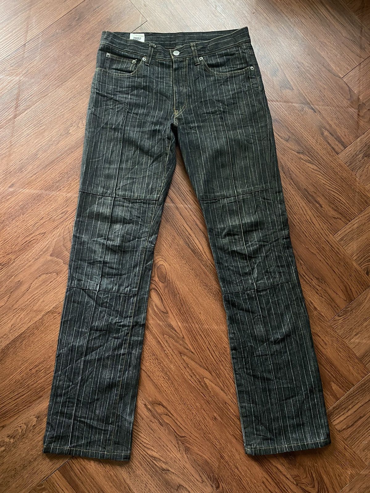 Japanese Brand Vintage Takeo Kikuchi Stripe Pants Size US 31 - 1 Thumbnail