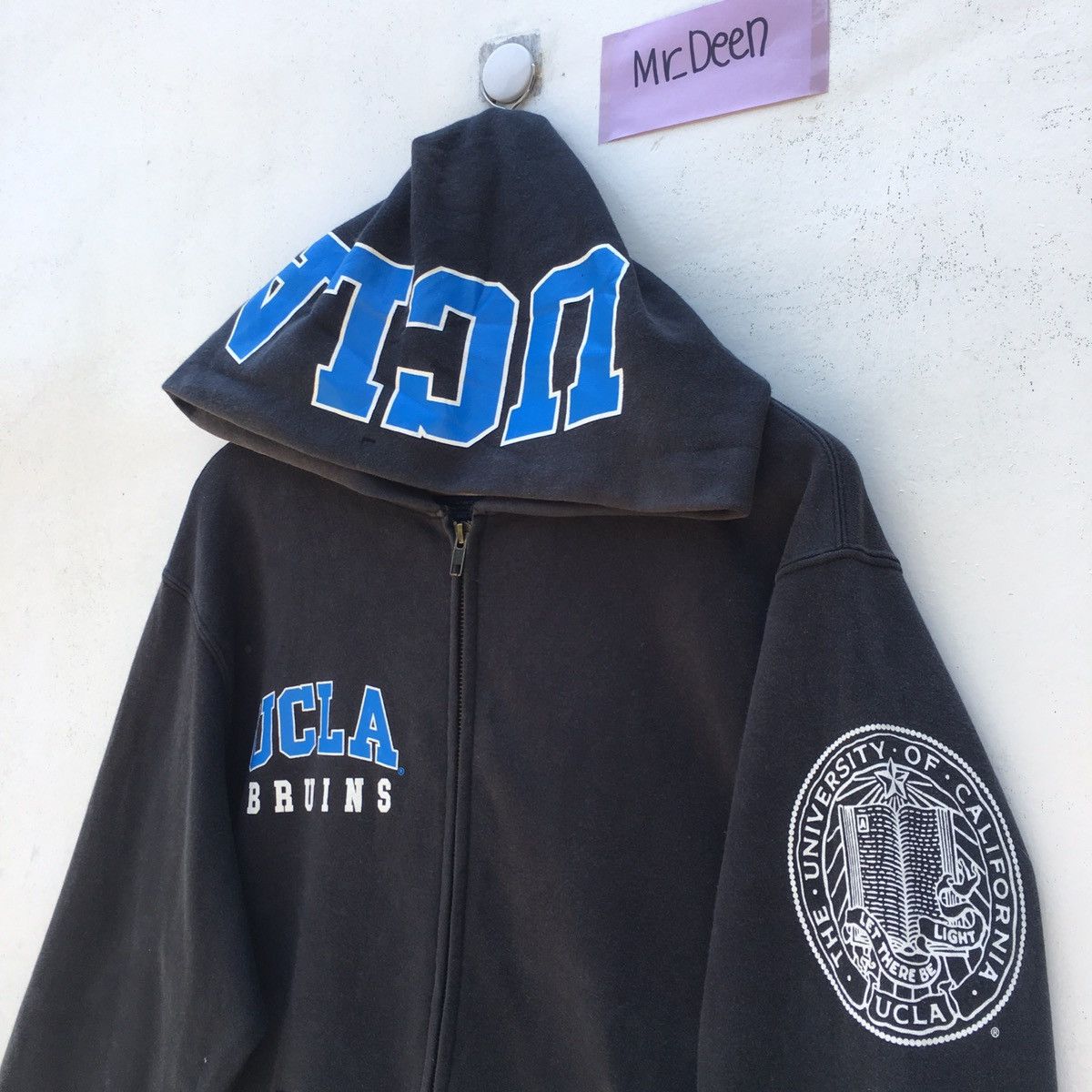 image of American College x Champion Vintage Ucla Los Angeles Bruins Hoodie in Blue, Men's (Size Large)
