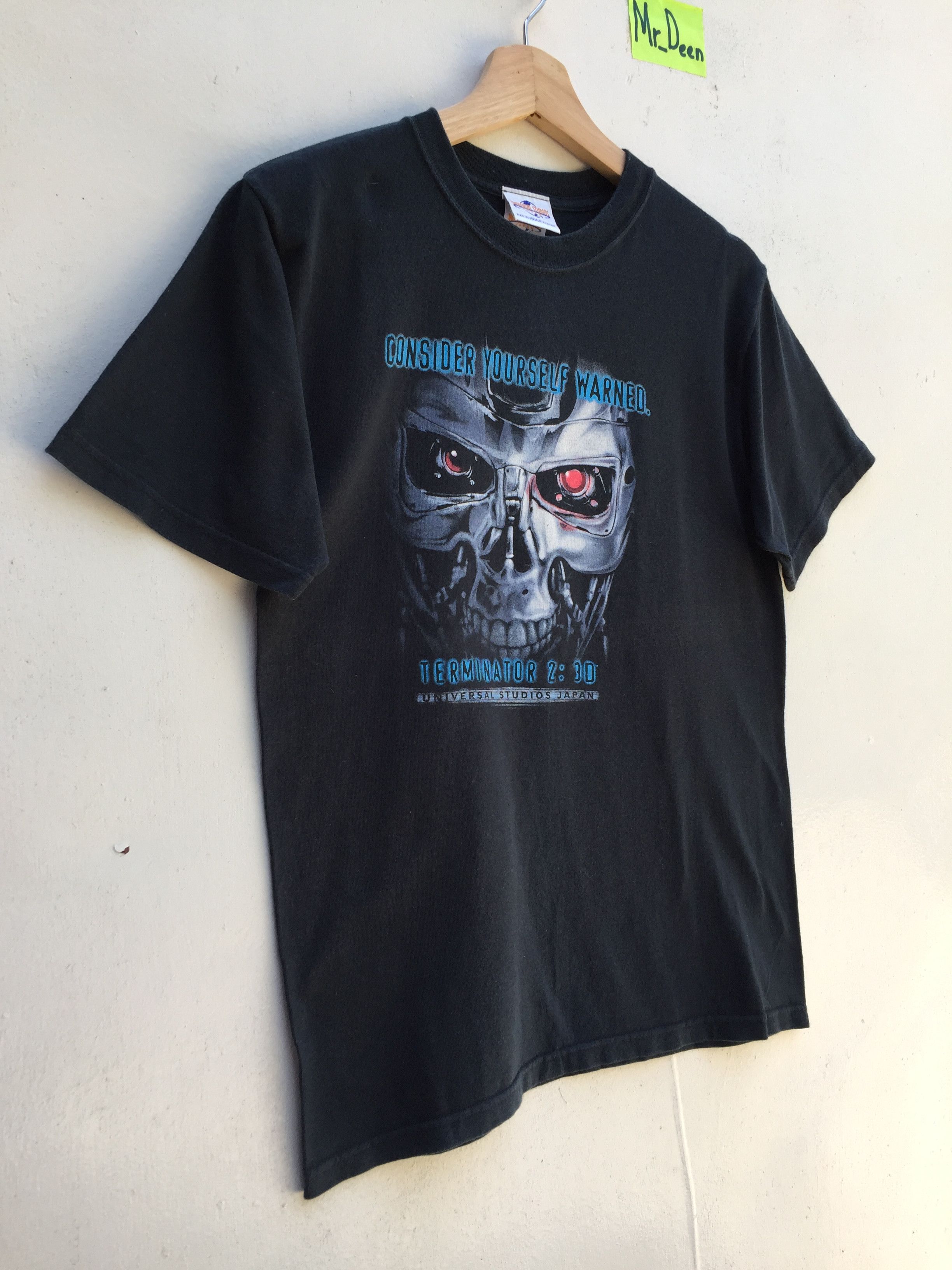Vintage Vintage 1991 Terminator 2 Consider Yourself Warned Tshirt Size US S / EU 44-46 / 1 - 2 Thumbnail