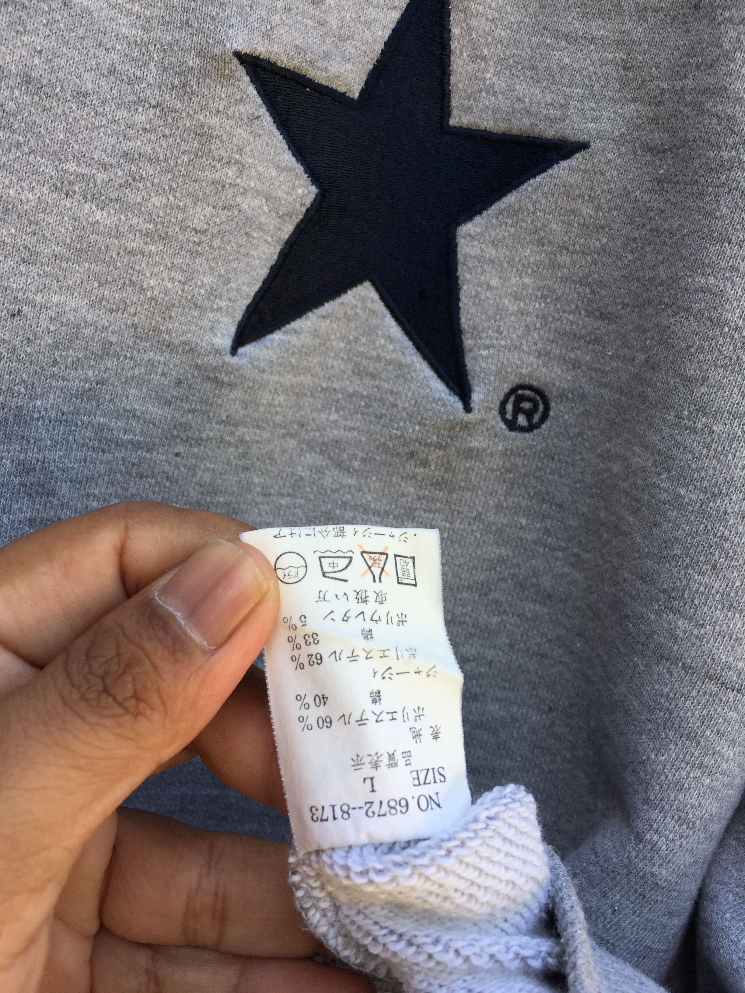 Converse Vintage 90's Converse All Star Sweatshirts Size L Size US L / EU 52-54 / 3 - 7 Thumbnail