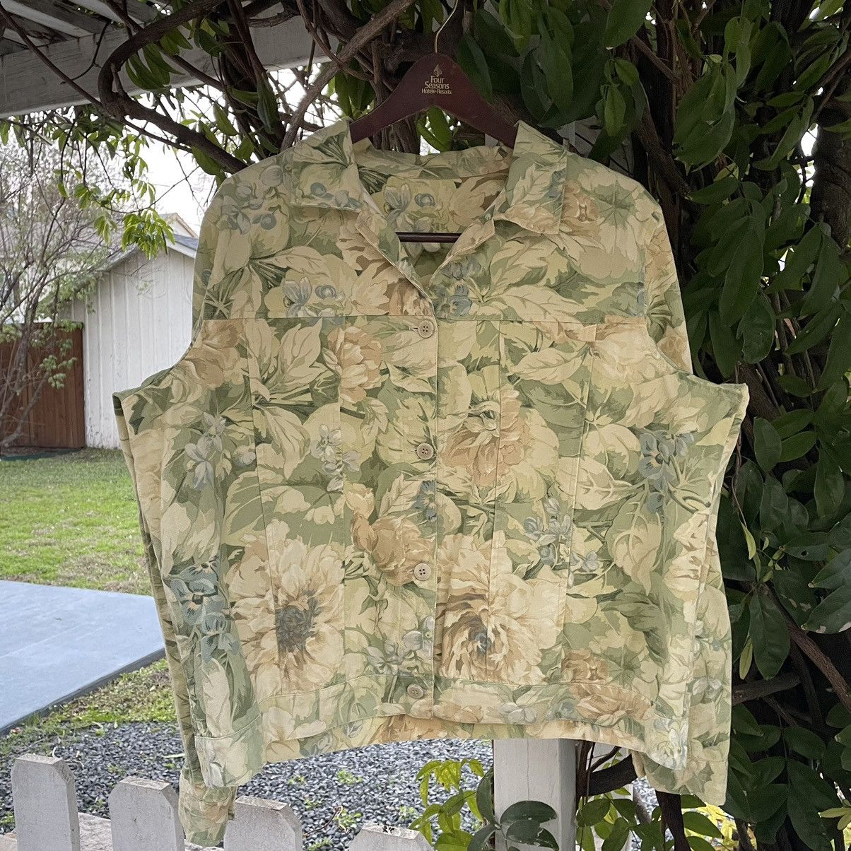 Other Vintage Cropped Camp Collar Jacket Boxy Bowling Size US L / EU 52-54 / 3 - 2 Thumbnail