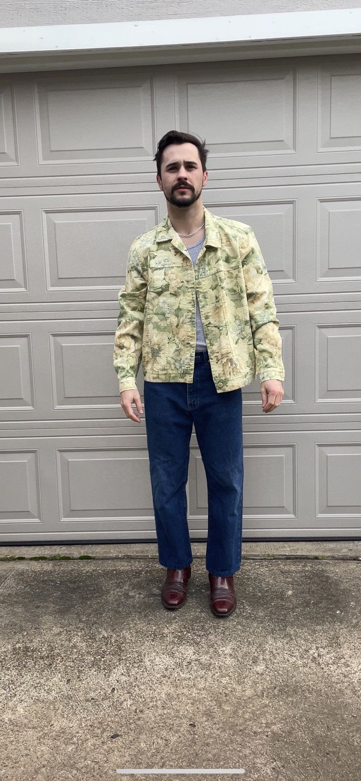 Other Vintage Cropped Camp Collar Jacket Boxy Bowling Size US L / EU 52-54 / 3 - 5 Thumbnail