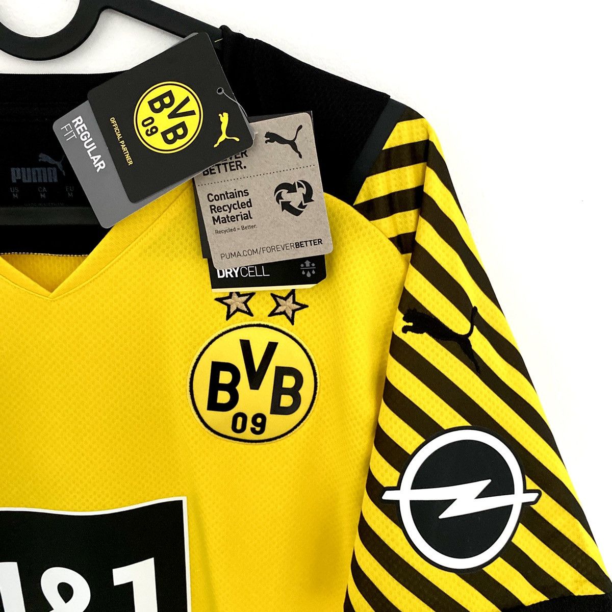Nike × Vintage NWT 2022 Borussia Haaland Puma Soccer Jersey Size US M / EU 48-50 / 2 - 6 Thumbnail
