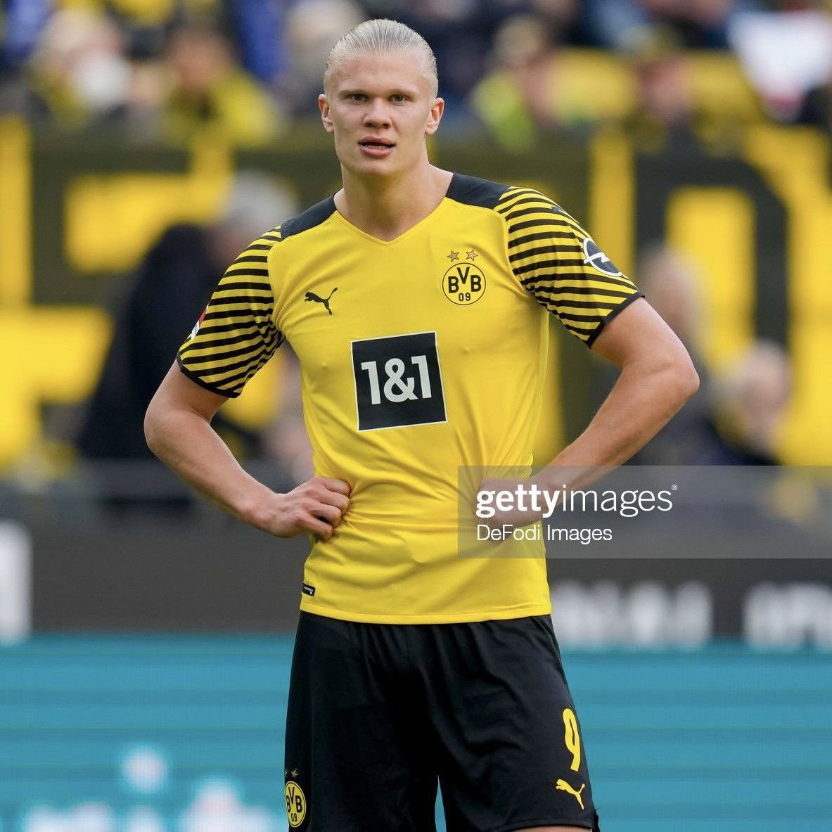 Nike × Vintage NWT 2022 Borussia Haaland Puma Soccer Jersey Size US M / EU 48-50 / 2 - 2 Thumbnail